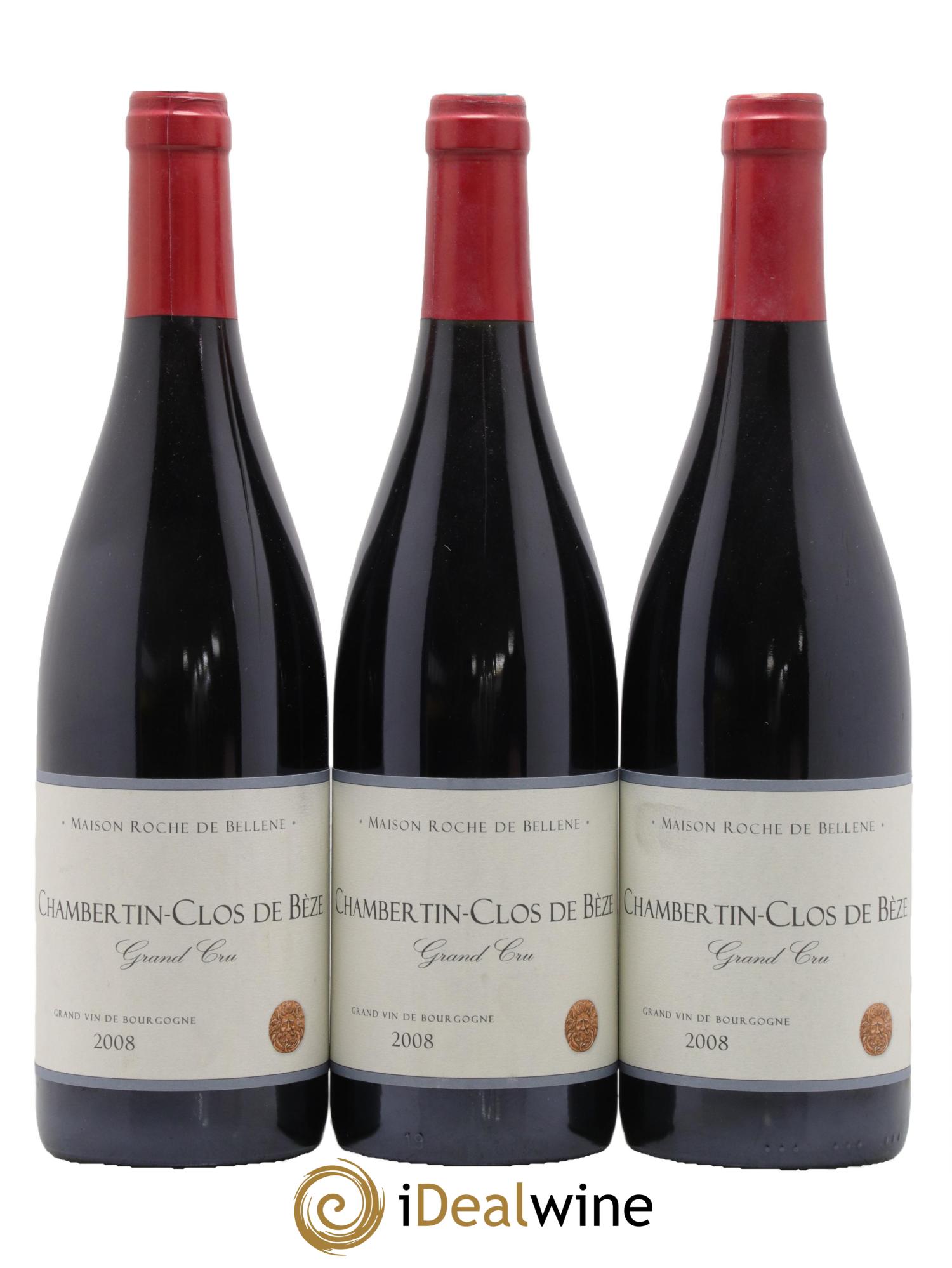 Chambertin Grand Cru Clos De Bèze Maison Roche de Bellene 2008 - Lot de 3 bouteilles - 0