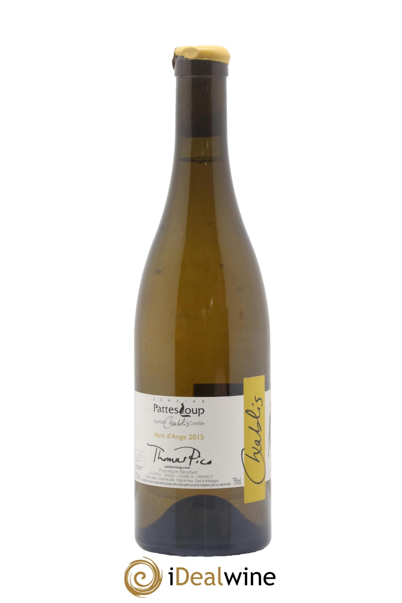 Chablis Vent d'Ange Pattes Loup (Domaine) 2015 - Lot de 1 bouteille - 1