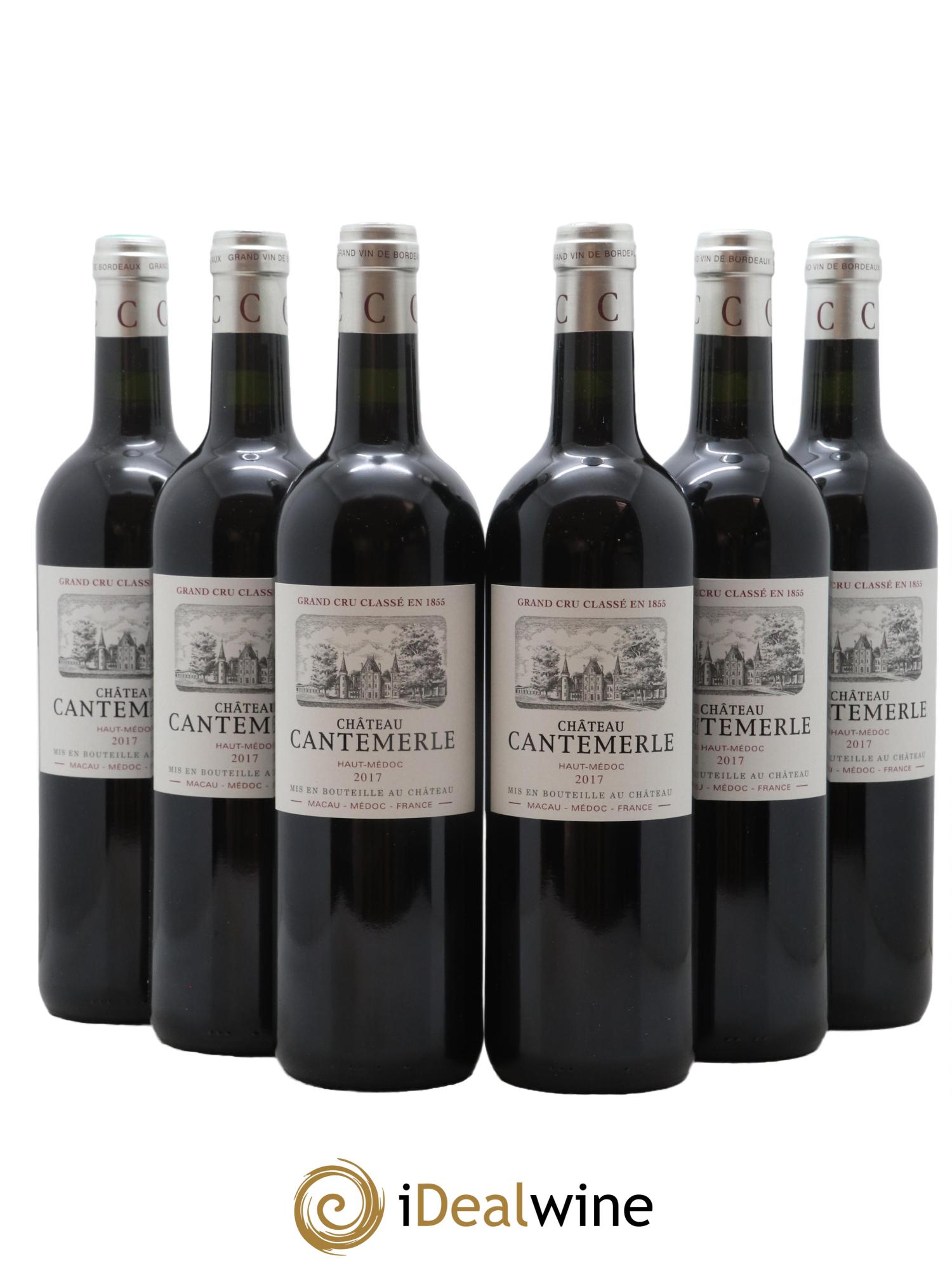 Château Cantemerle 5ème Grand Cru Classé 2017 - Lot de 6 bouteilles - 0