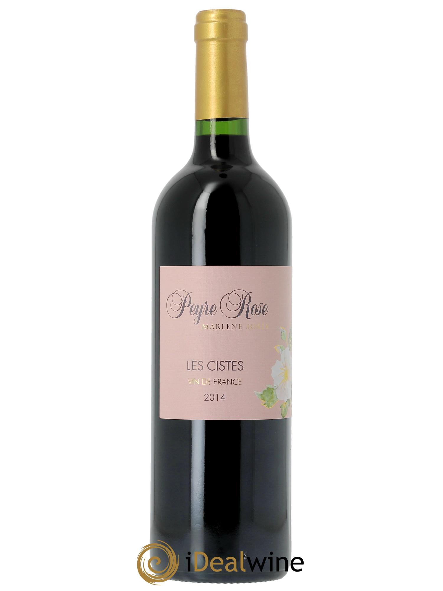 Vin de France (anciennement Coteaux du Languedoc) Domaine Peyre Rose Les Cistes Marlène Soria 2014 - Lot of 1 bottle - 0