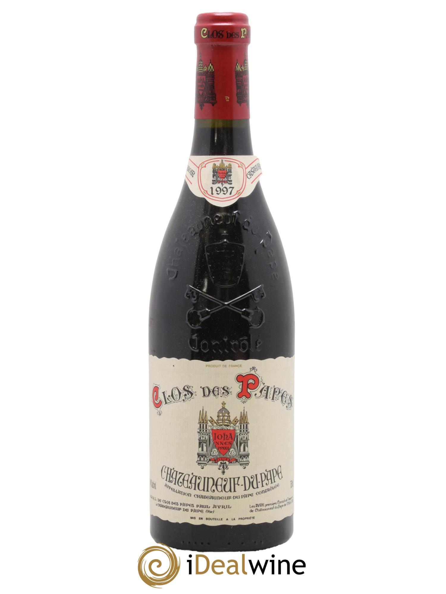 Châteauneuf-du-Pape Clos des Papes - Paul Avril 1997 - Lot de 1 bouteille - 0