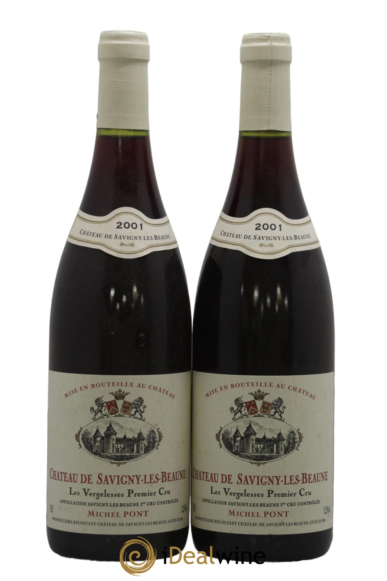 Savigny-lès-Beaune 1er Cru Les Vergelesses Château de Savigny les Beaune Michel Pont 2001 - Lot de 2 bouteilles - 0