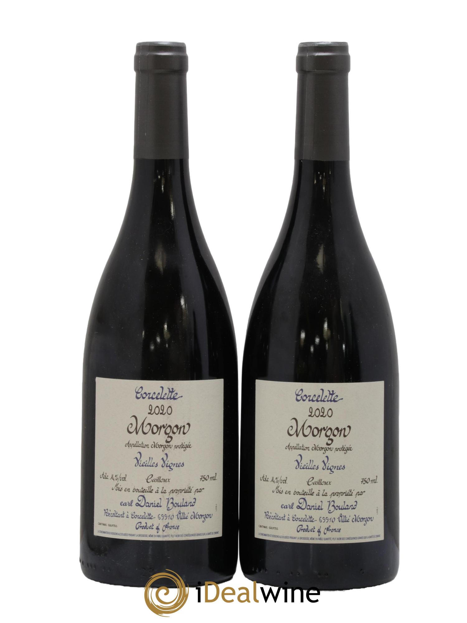 Morgon Corcelette Vieilles Vignes Cailloux Daniel Bouland (Domaine) 2020 - Lot de 2 bouteilles - 0