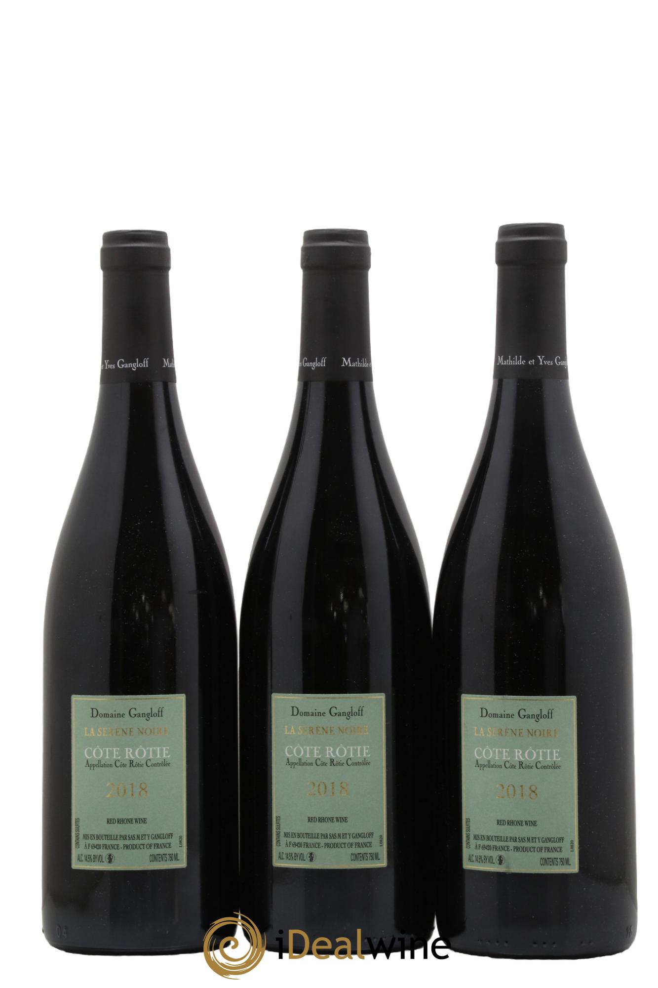 Côte-Rôtie La Sereine Noire Gangloff (Domaine) 2018 - Lotto di 3 bottiglie - 1