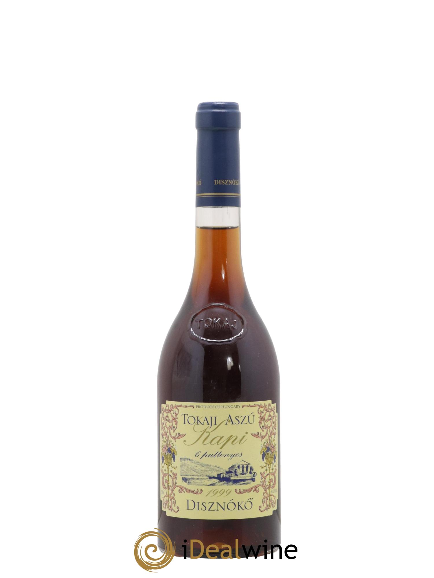 Tokaji 6 Puttonyos Kapi Disznoko 1999 - Lot de 1 format 50cl - 0