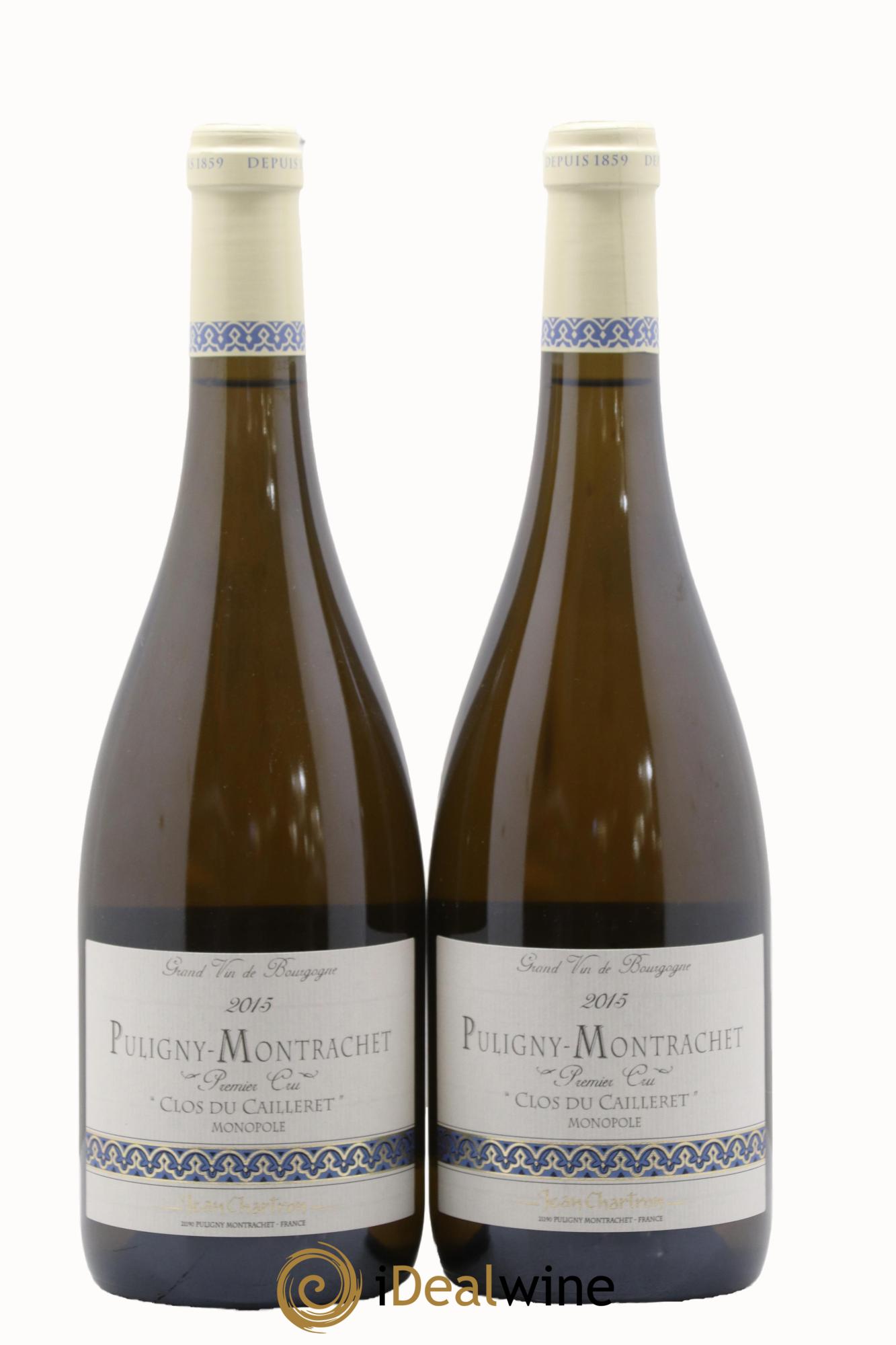 Puligny-Montrachet 1er Cru Clos du cailleret Jean Chartron (Domaine) 2015 - Lot de 2 bouteilles - 0