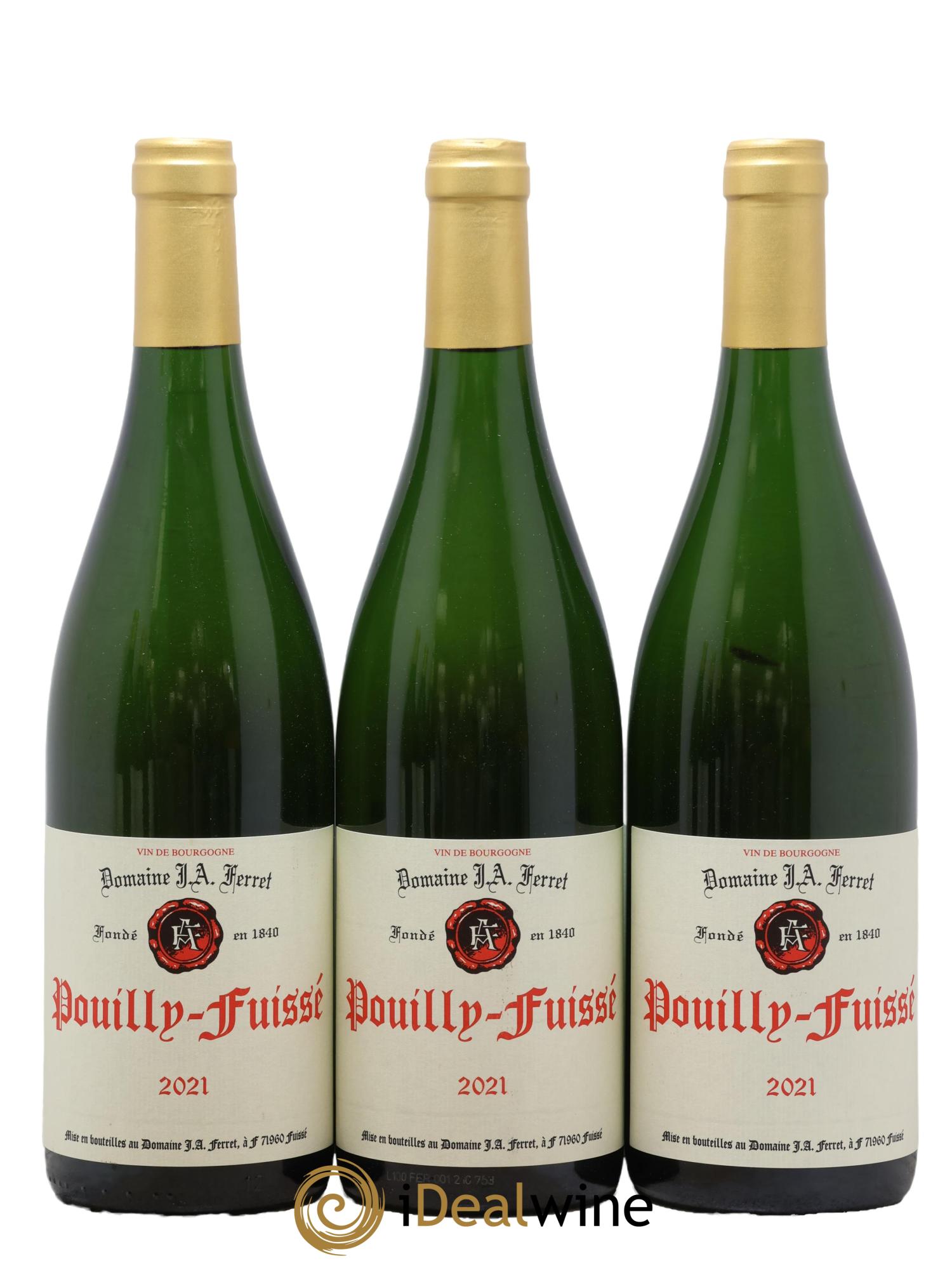 Pouilly-Fuissé J.A. Ferret (Domaine) 2021 - Lot of 3 bottles - 0