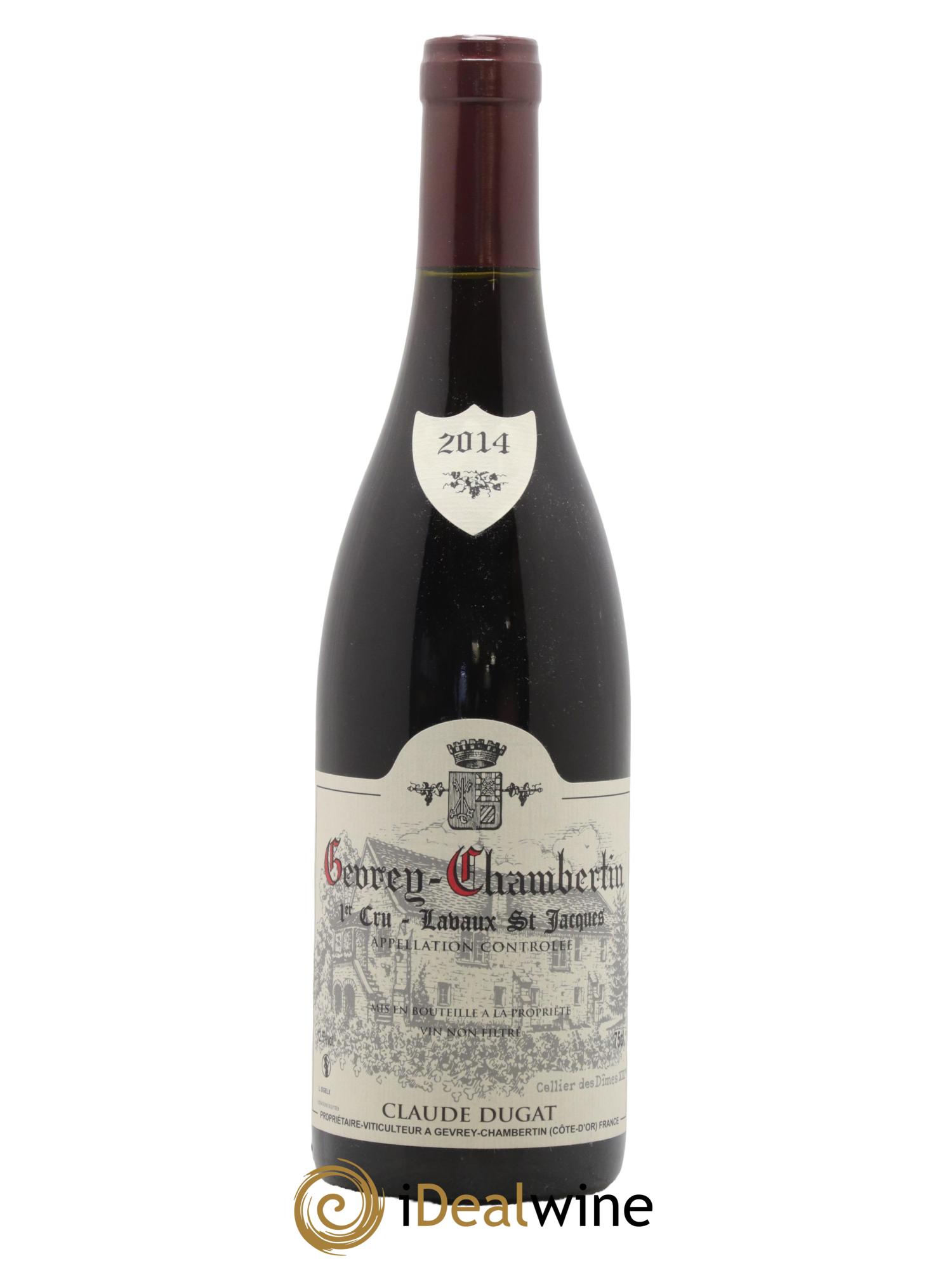 Gevrey-Chambertin 1er Cru Lavaux Saint-Jacques Claude Dugat 2014 - Lot de 1 bouteille - 0