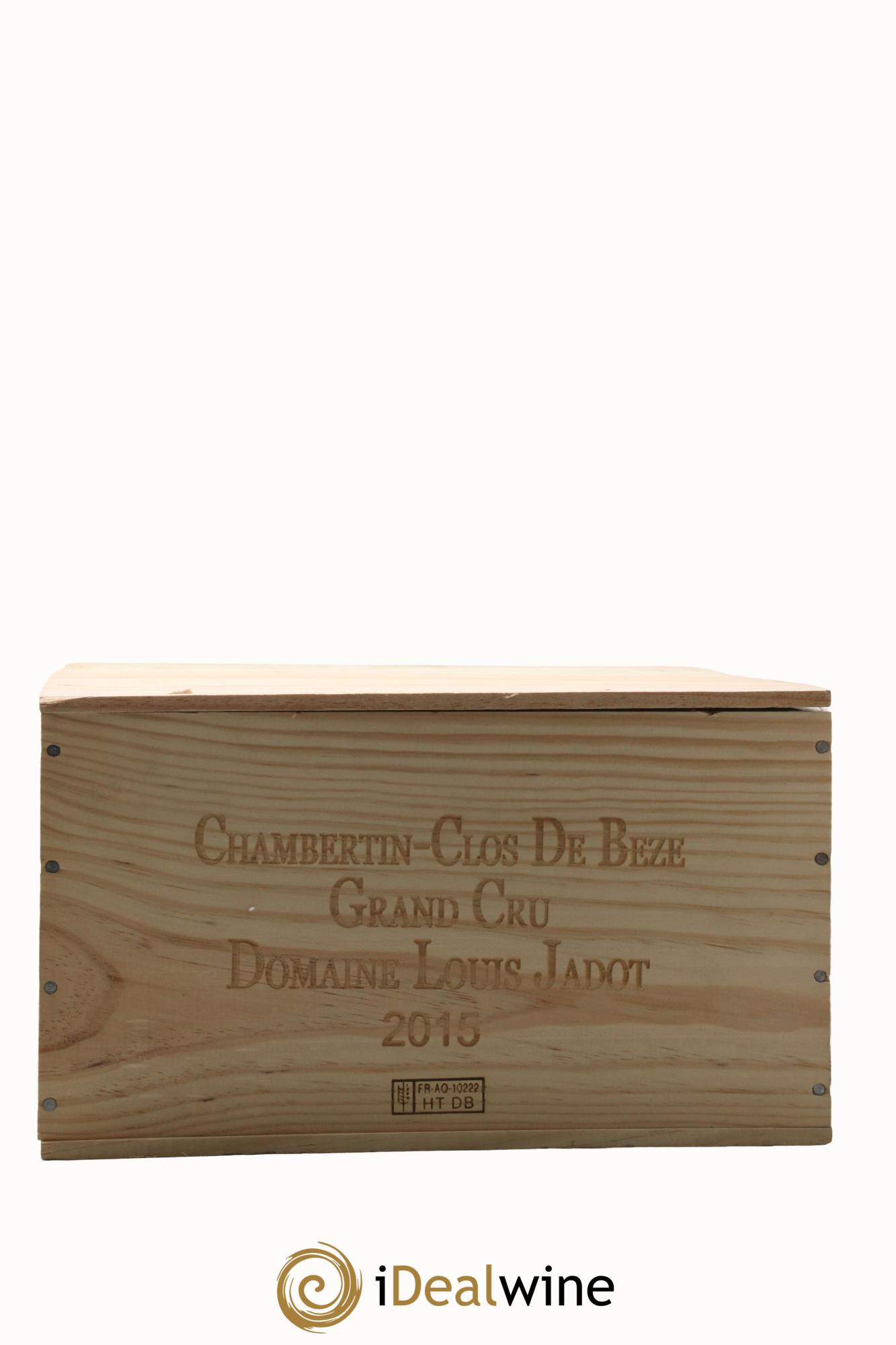 Chambertin Clos de Bèze Grand Cru Domaine Louis Jadot 2015 - Lot de 6 bouteilles - 6