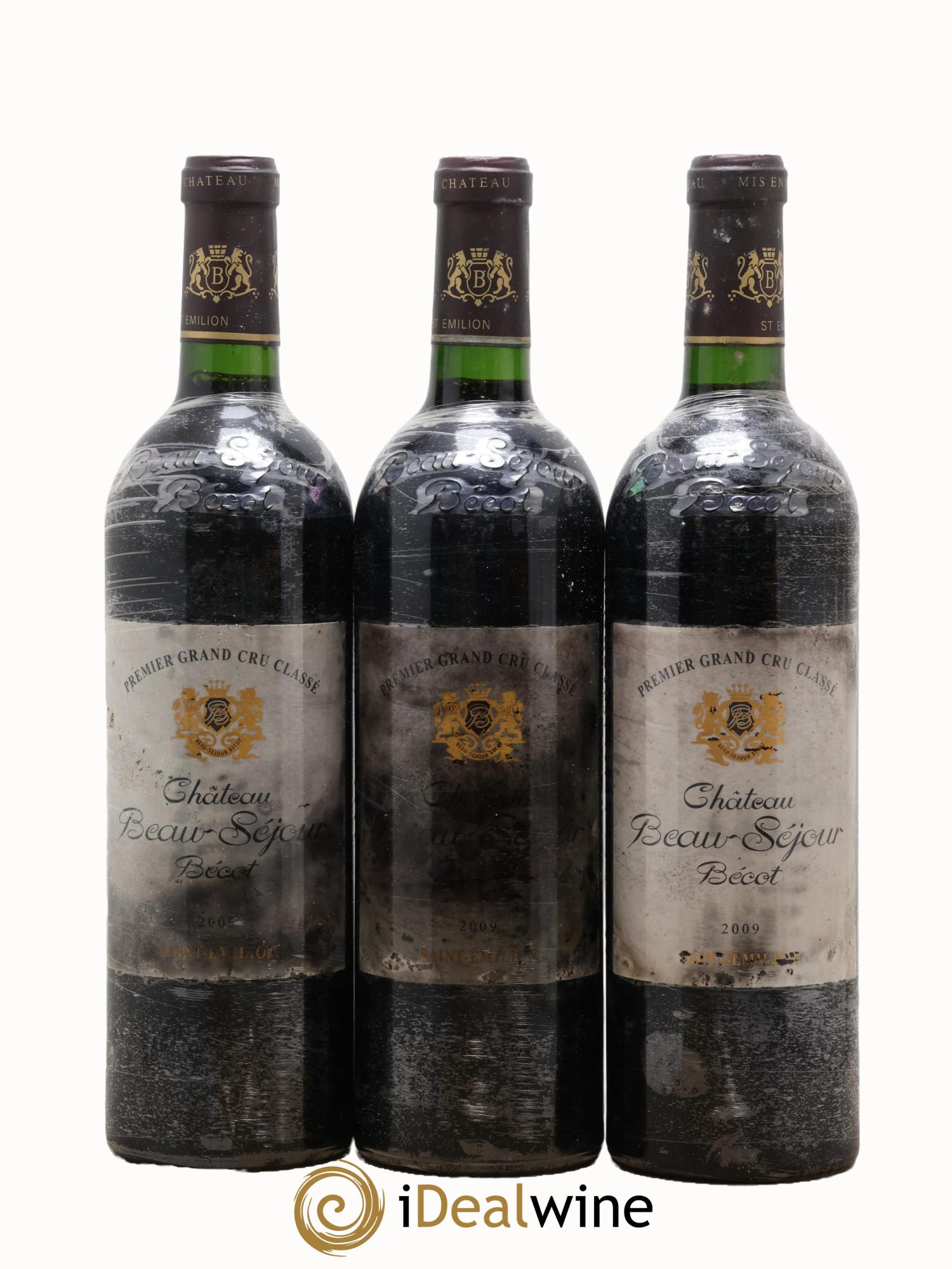 Château Beau-Séjour Bécot 1er Grand Cru Classé B 2009 - Lot of 3 bottles - 0