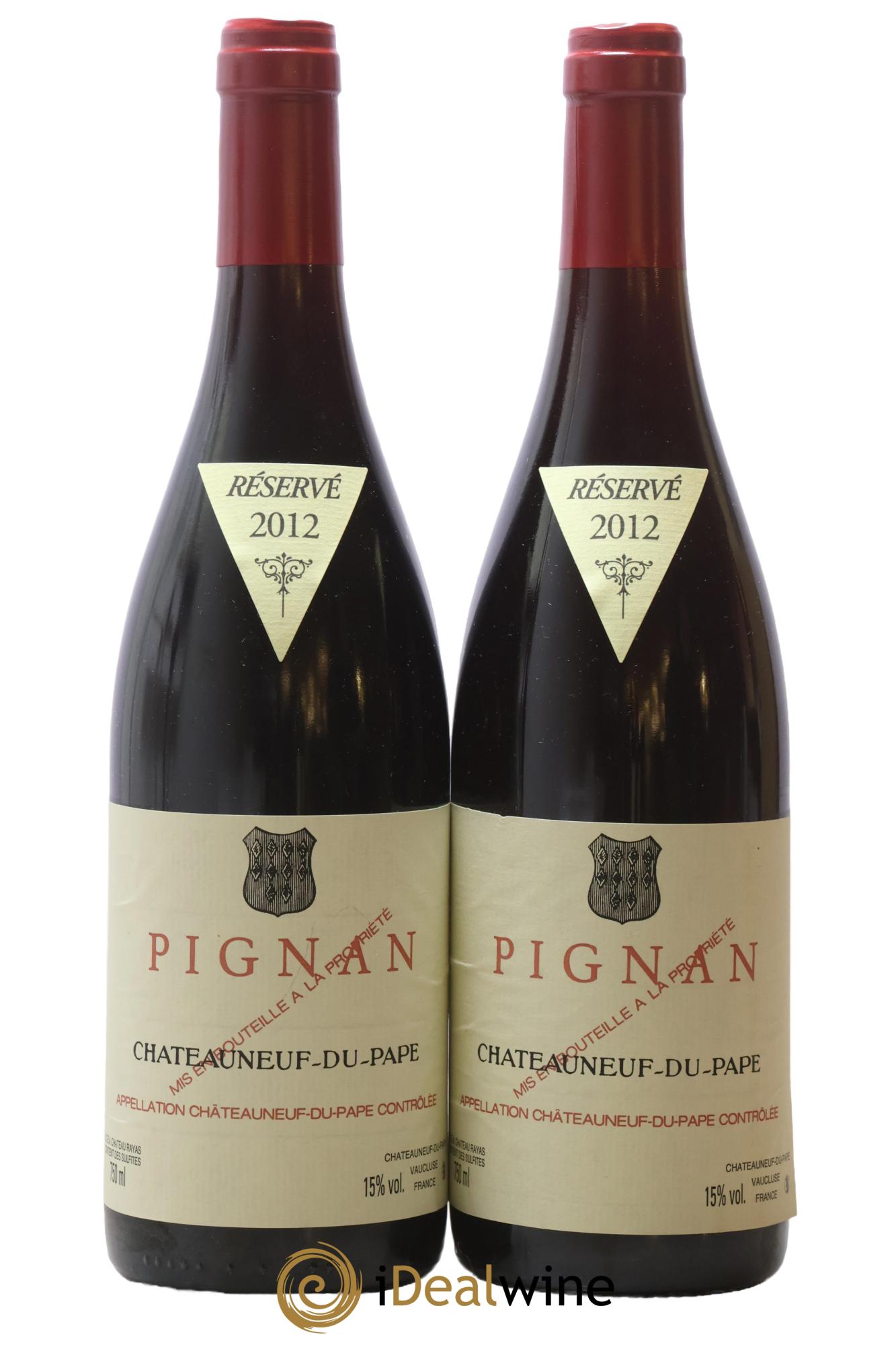 Châteauneuf-du-Pape Pignan Emmanuel Reynaud 2012 - Lot de 2 bouteilles - 0