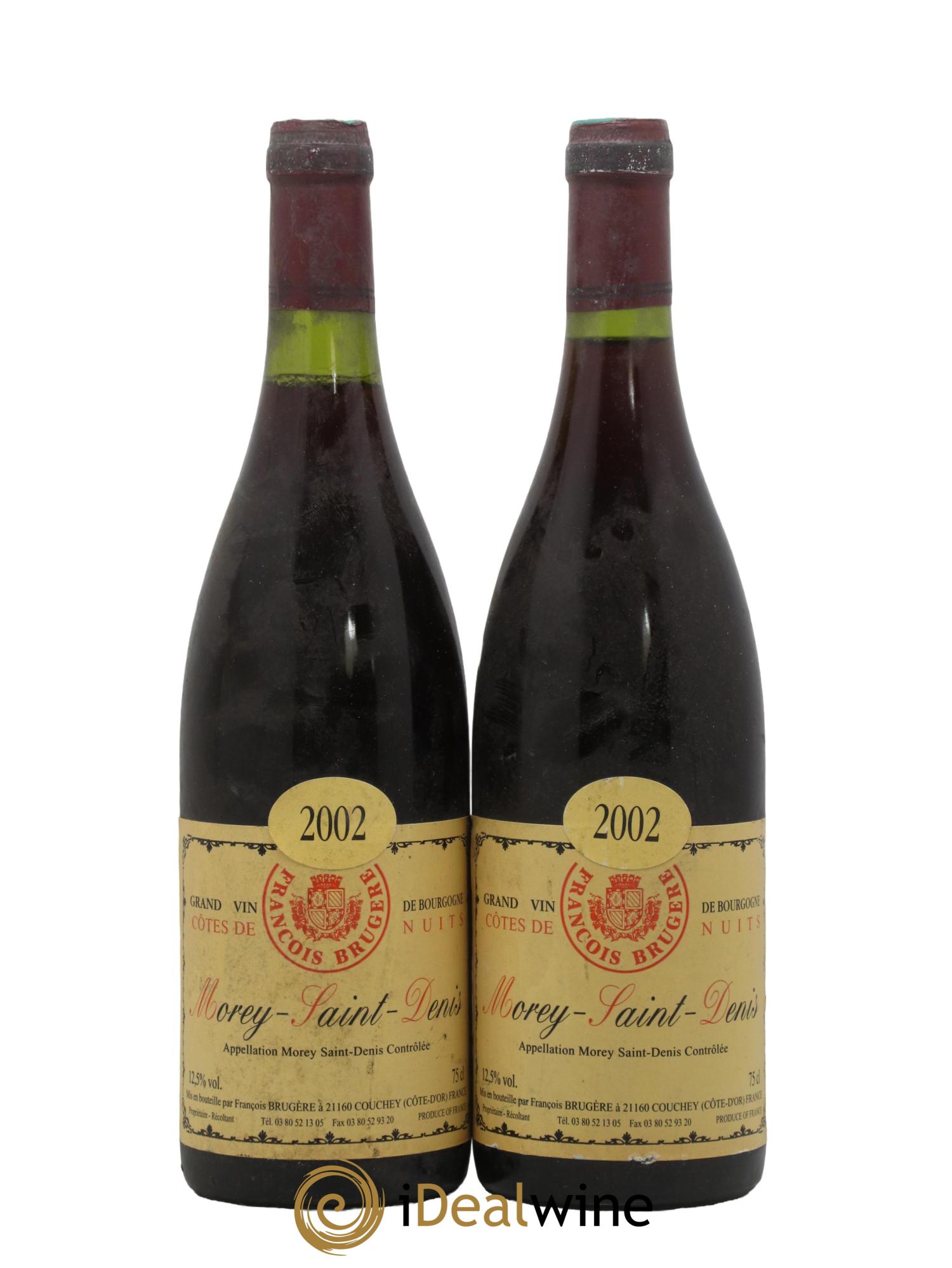 Morey-Saint-Denis Brugère 2002 - Lot de 2 bouteilles - 0