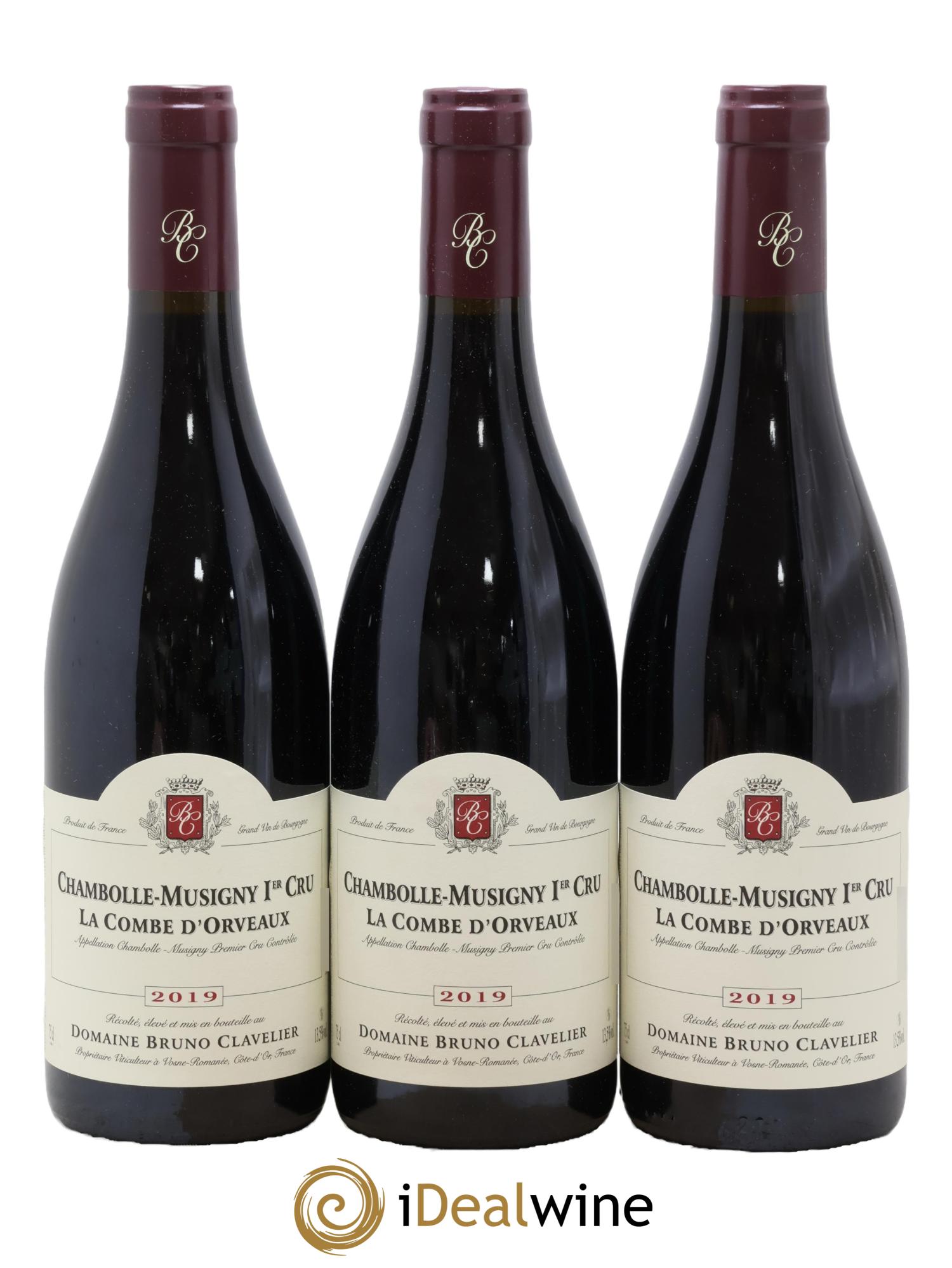 Chambolle-Musigny 1er Cru La Combe d'Orveaux Bruno Clavelier 2019 - Lot de 3 bouteilles - 0