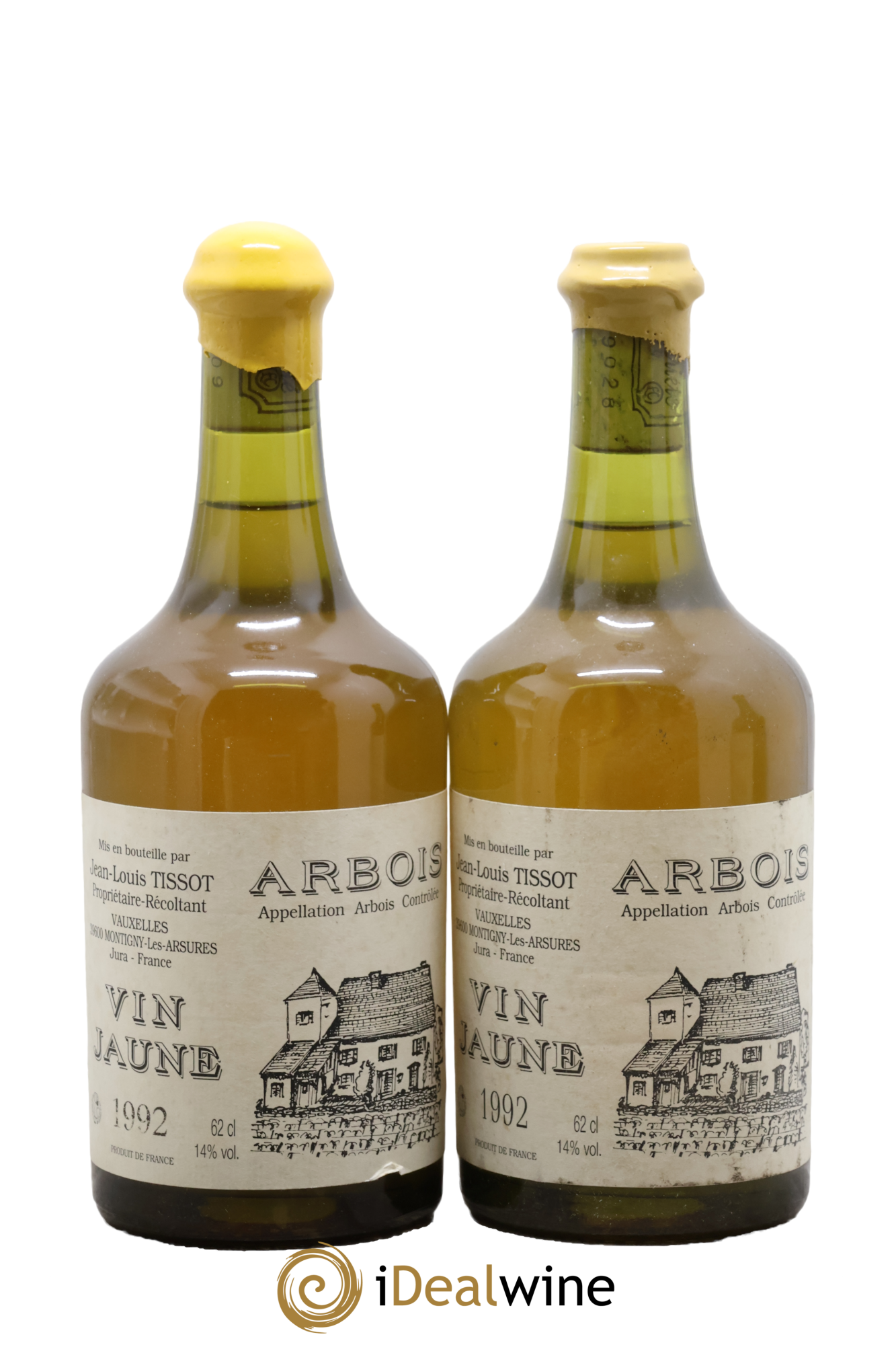 Arbois Vin Jaune Jean-Louis Tissot 1992 - Lot de 2 clavelins - 0