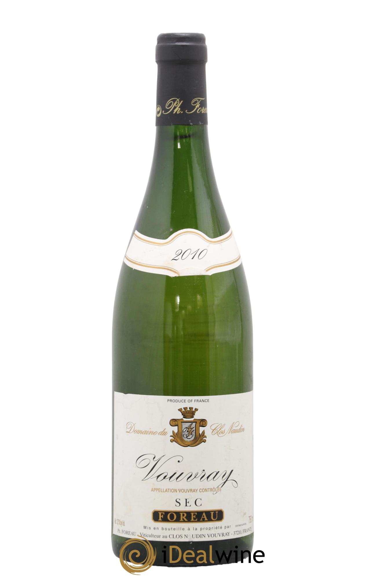 Vouvray Sec Clos Naudin - Philippe Foreau 2010 - Lot de 1 bouteille - 0