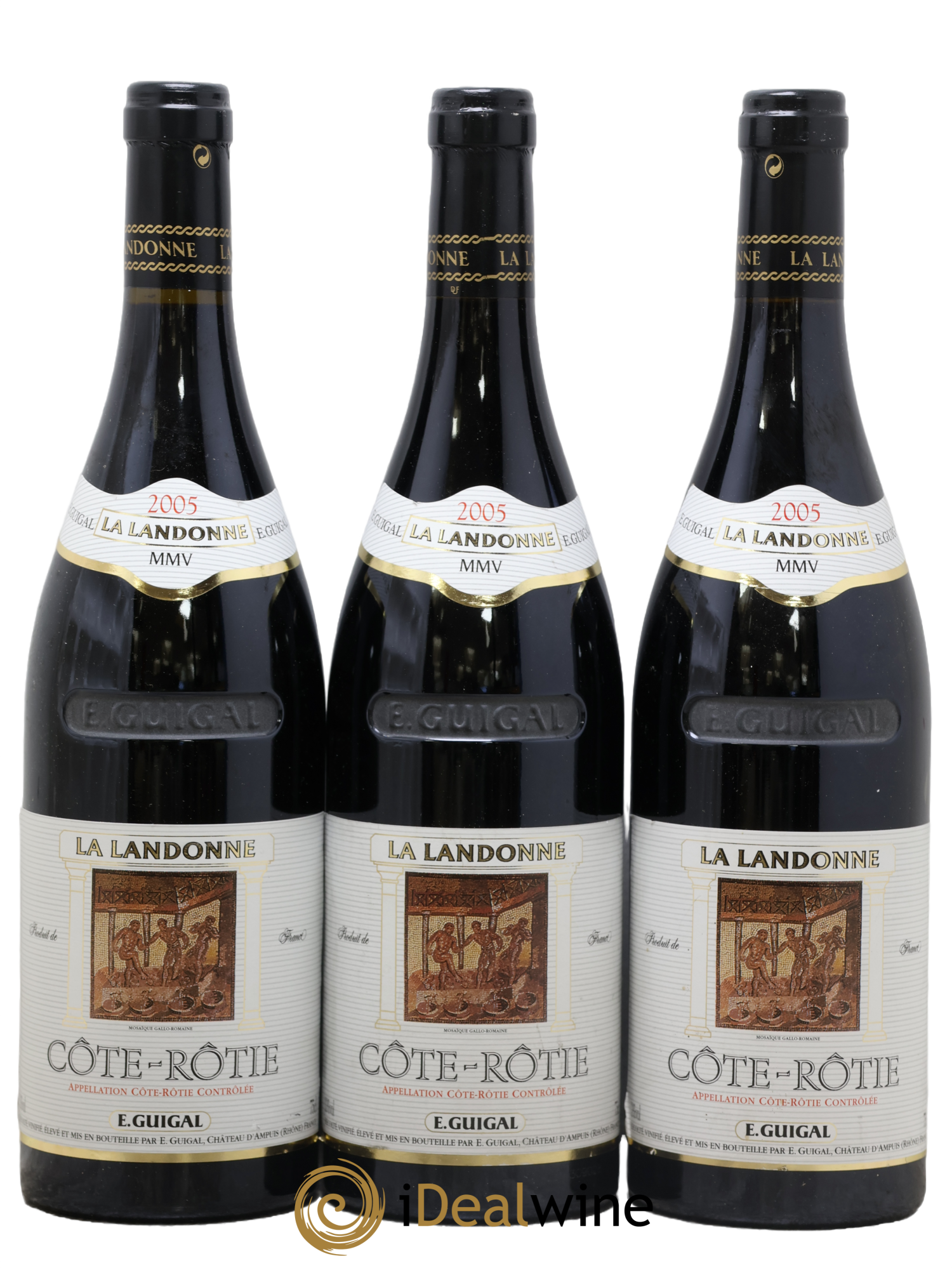 Côte-Rôtie La Landonne Guigal 2005 - Lotto di 3 bottiglie - 0