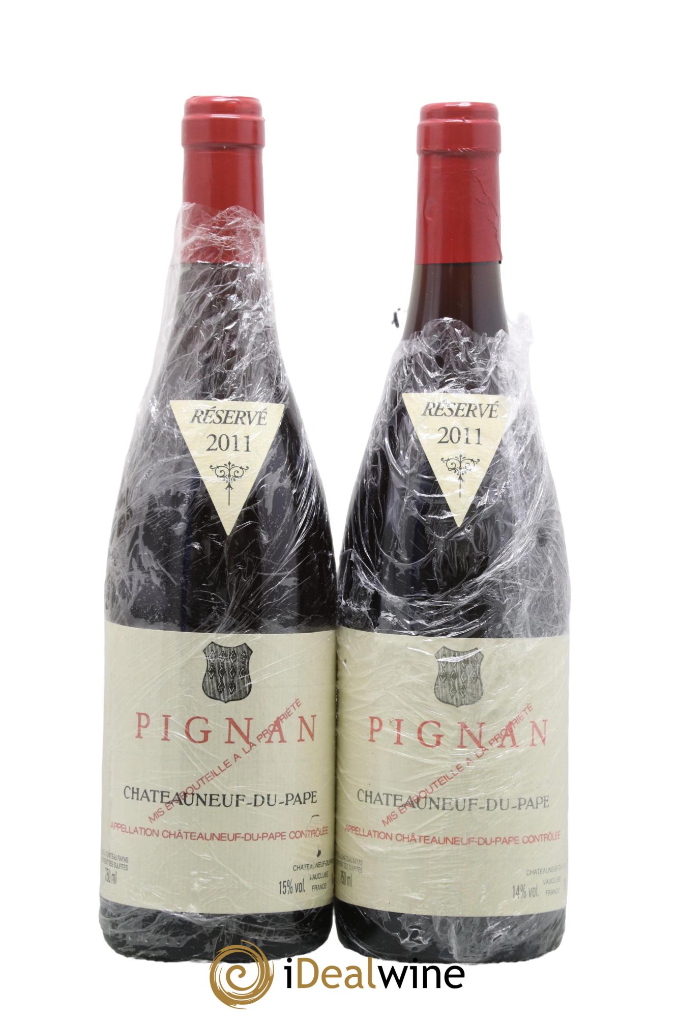 Châteauneuf-du-Pape Pignan Emmanuel Reynaud 2011 - Lotto di 2 bottiglie - 0