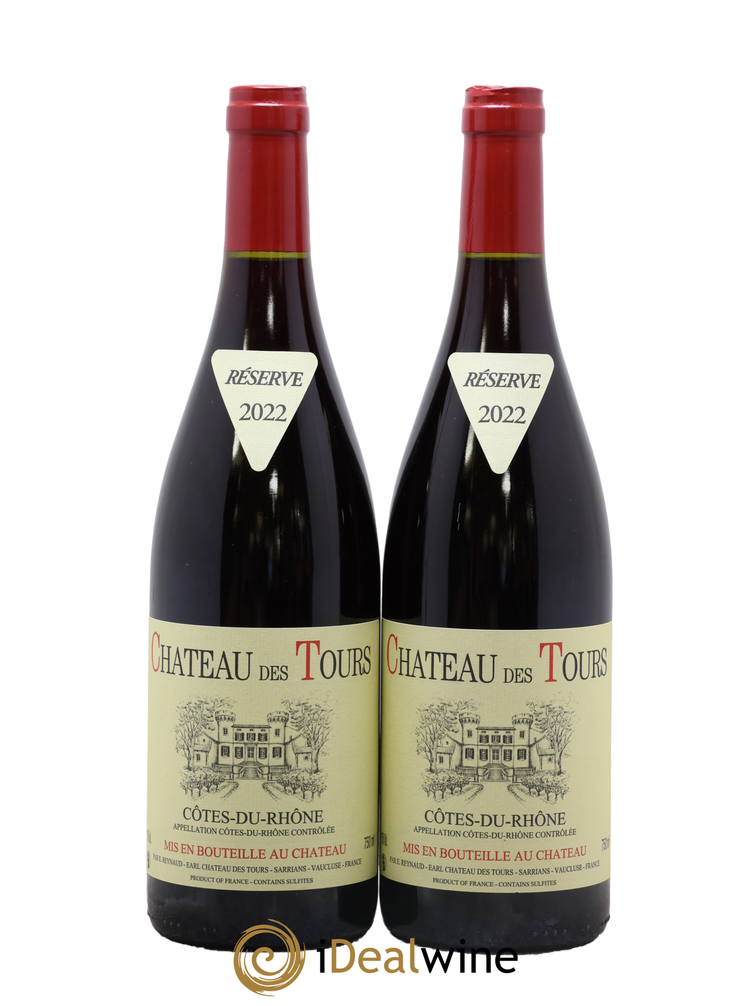 Côtes-du-Rhône Château des Tours Emmanuel Reynaud 2022 - Lot de 2 bouteilles - 0