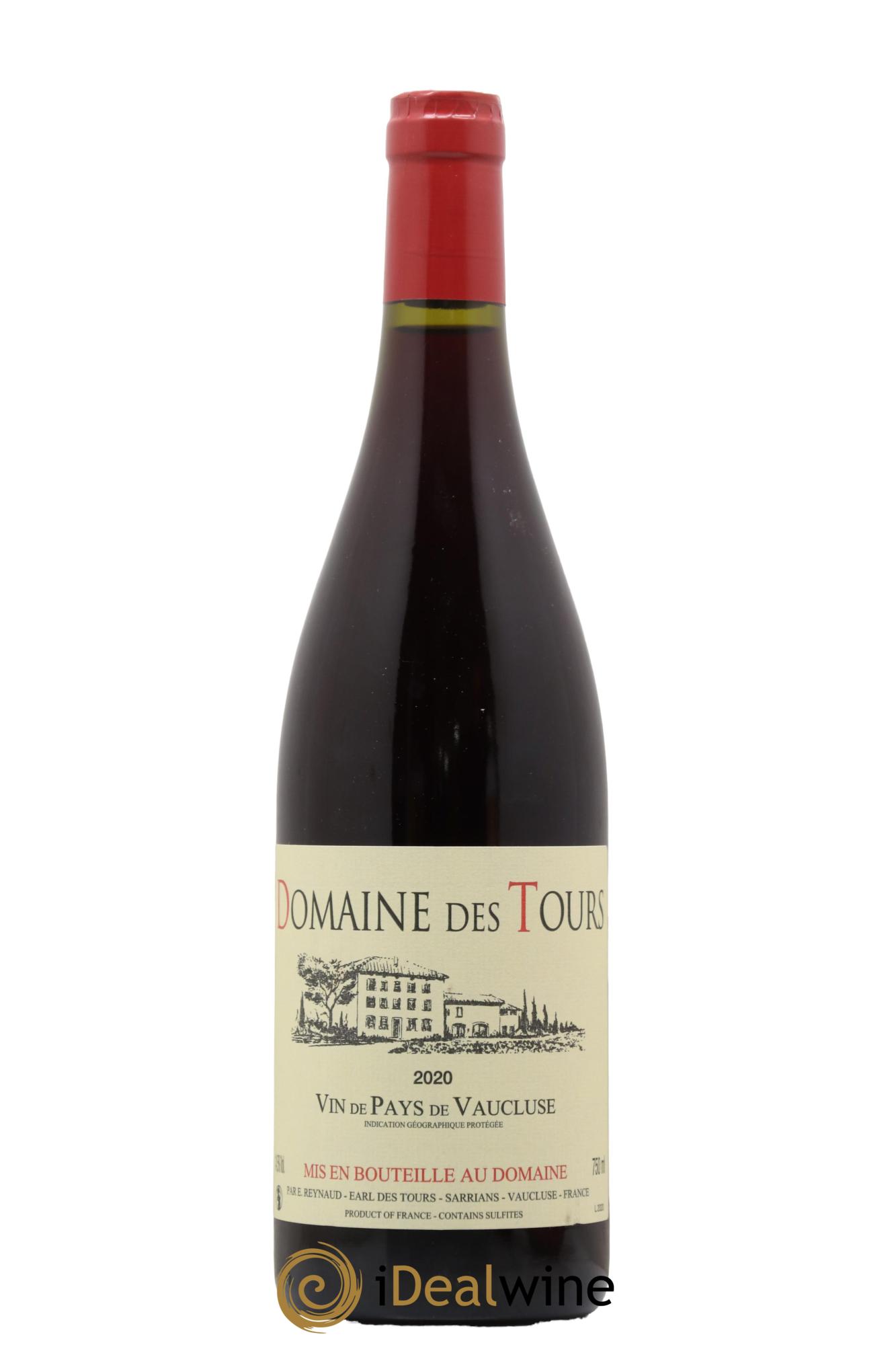 Vaucluse (Vin de Pays de Vaucluse) Domaine des Tours Emmanuel Reynaud 2020 - Lot de 1 bouteille - 0
