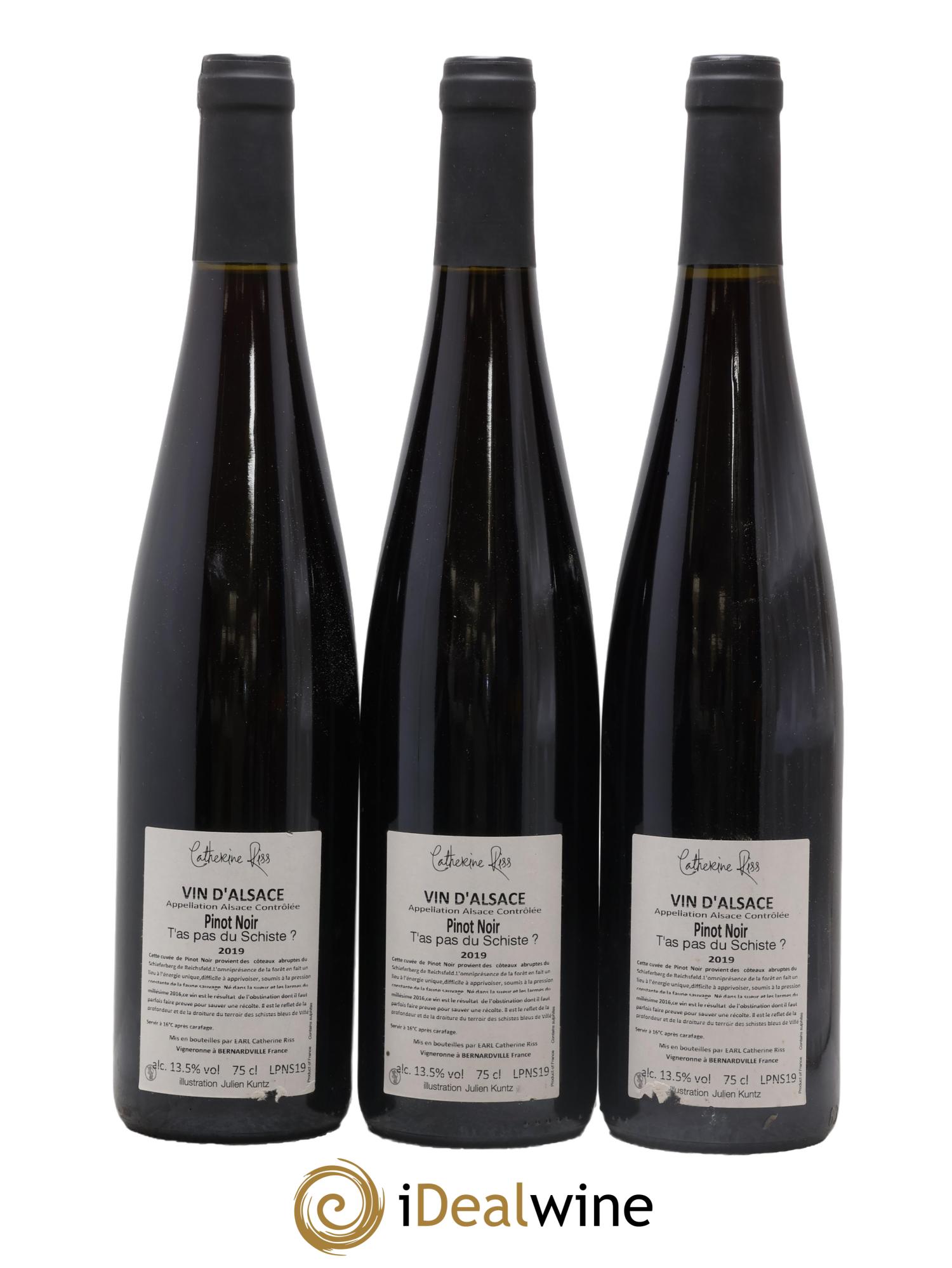 Alsace T'as Pas du Schistes Riss 2019 - Posten von 3 Flaschen - 1