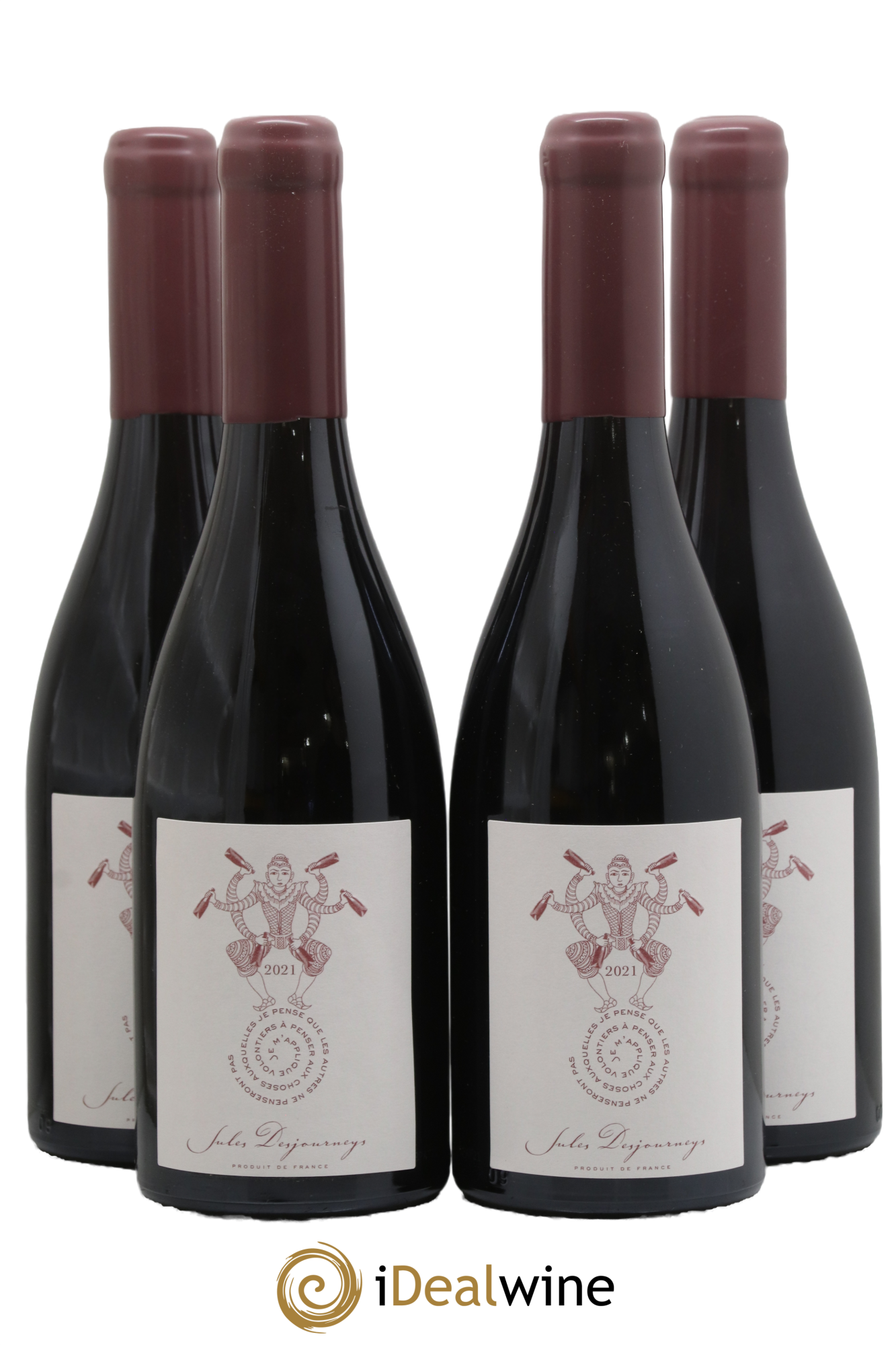 Beaujolais Jules Desjourneys 2021 - Lot de 4 bouteilles - 0
