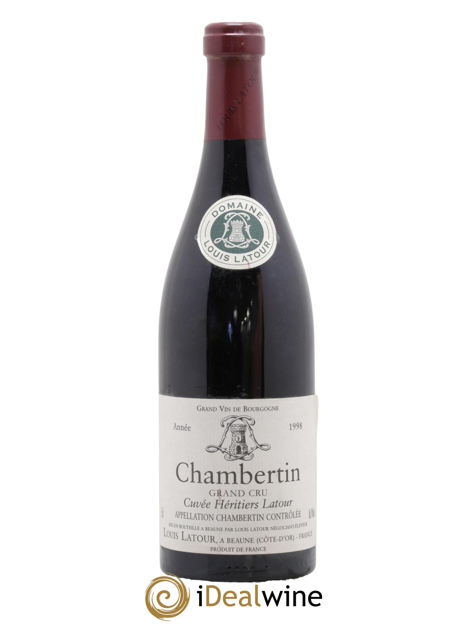 Chambertin Grand Cru Cuvée Héritiers Latour Louis Latour 1998 - Lotto di 1 bottiglia - 0