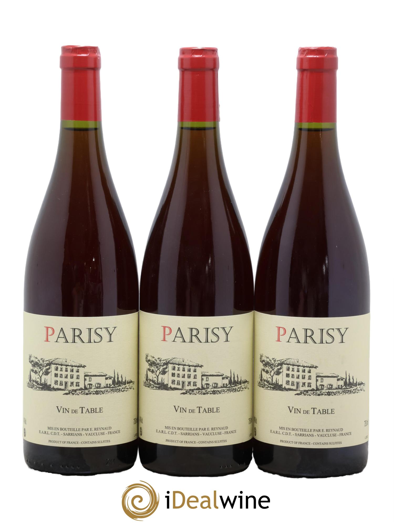 Vin de Table Parisy Emmanuel Reynaud 2020 - Lot of 3 bottles - 0