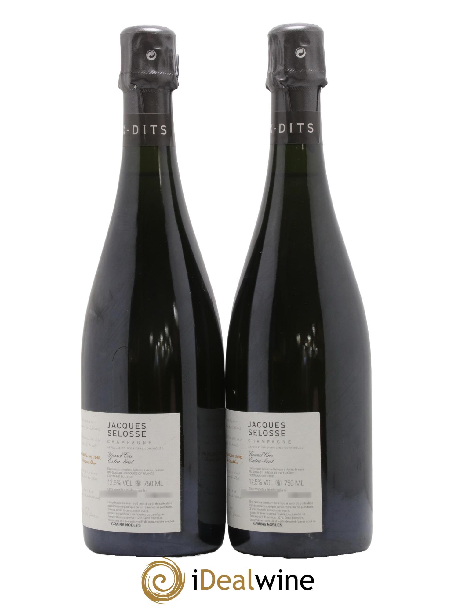 Les Carelles Blanc de Blancs Jacques Selosse - Lotto di 2 bottiglie - 1