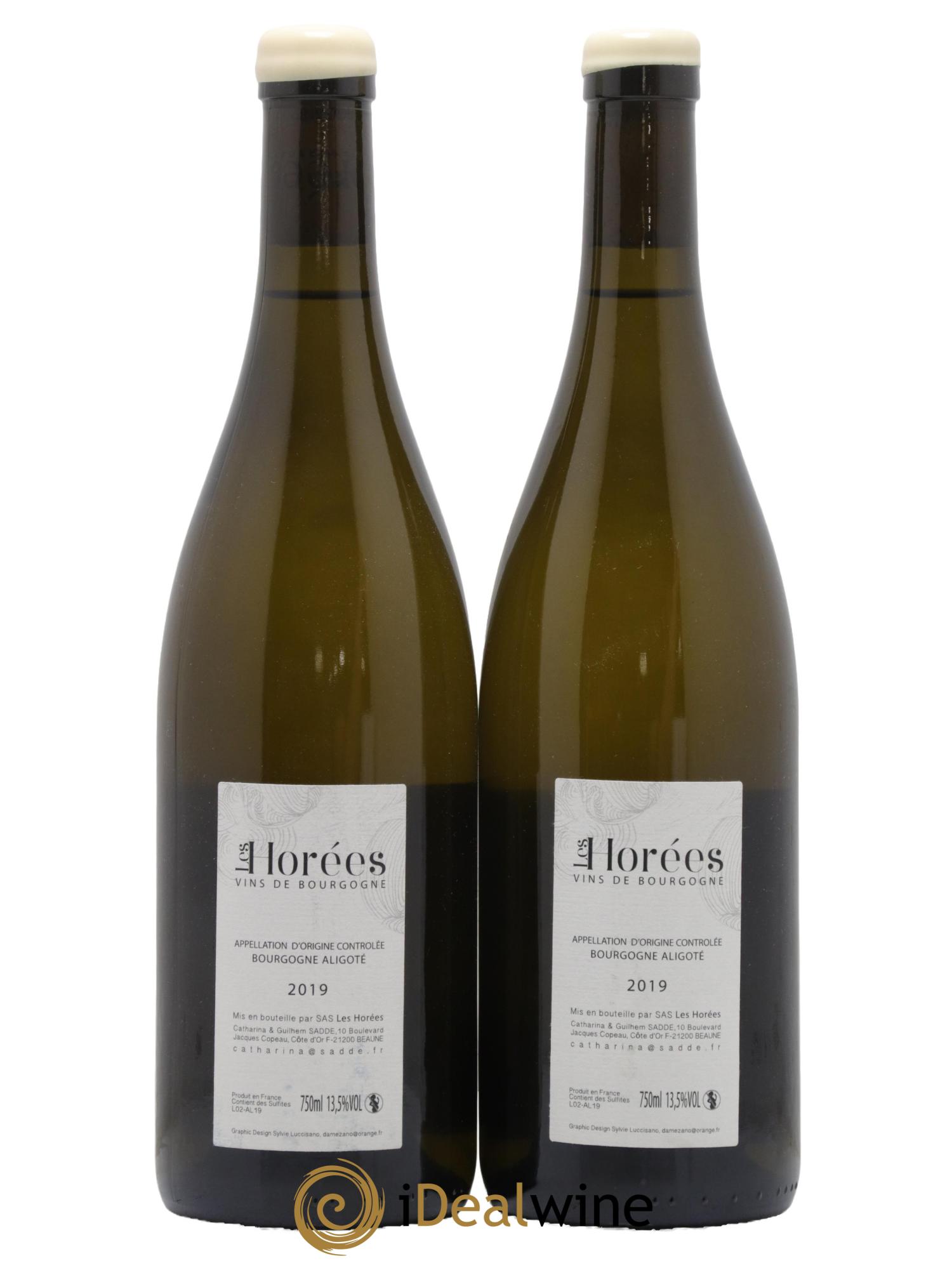 Bourgogne Aligoté En Coulezain Les Horées 2019 - Lot de 2 bouteilles - 1