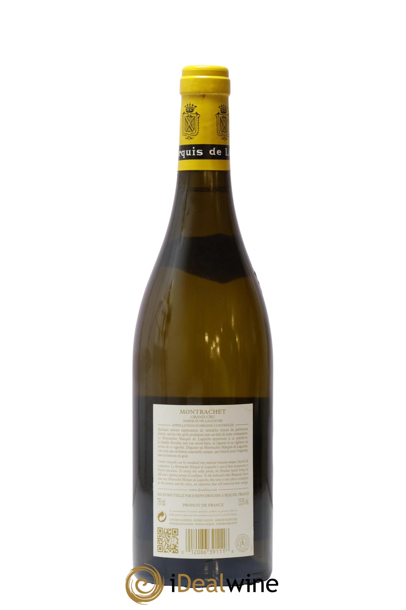 Montrachet Grand Cru Marquis de Laguiche Joseph Drouhin 2012 - Lot of 1 bottle - 1