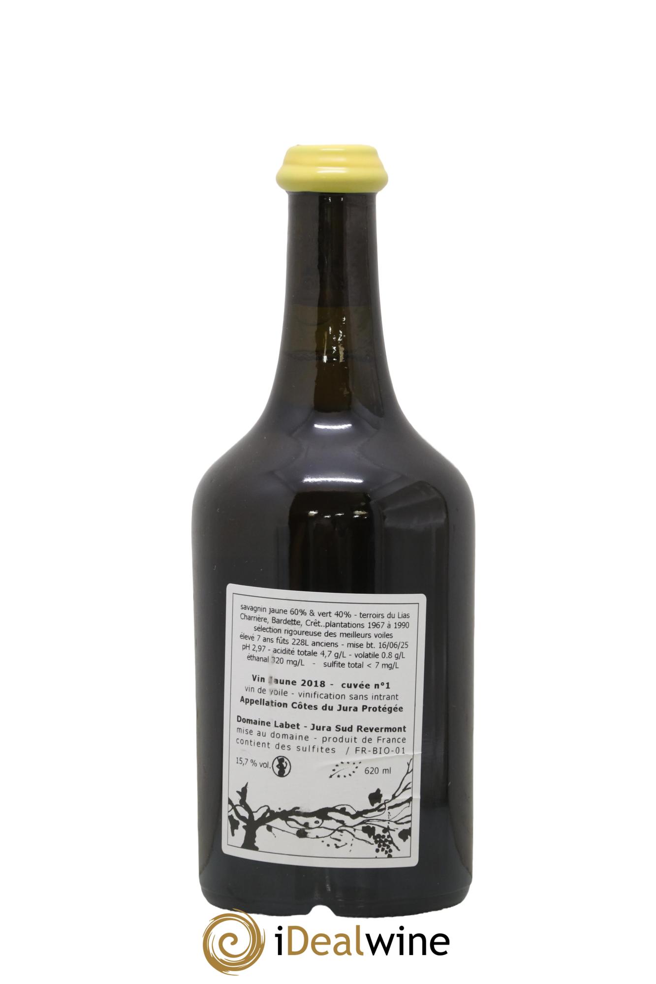 Côtes du Jura Vin Jaune Romain - Julien  - Charline Labet 2018 - Lot of 1 Clavelin - 1