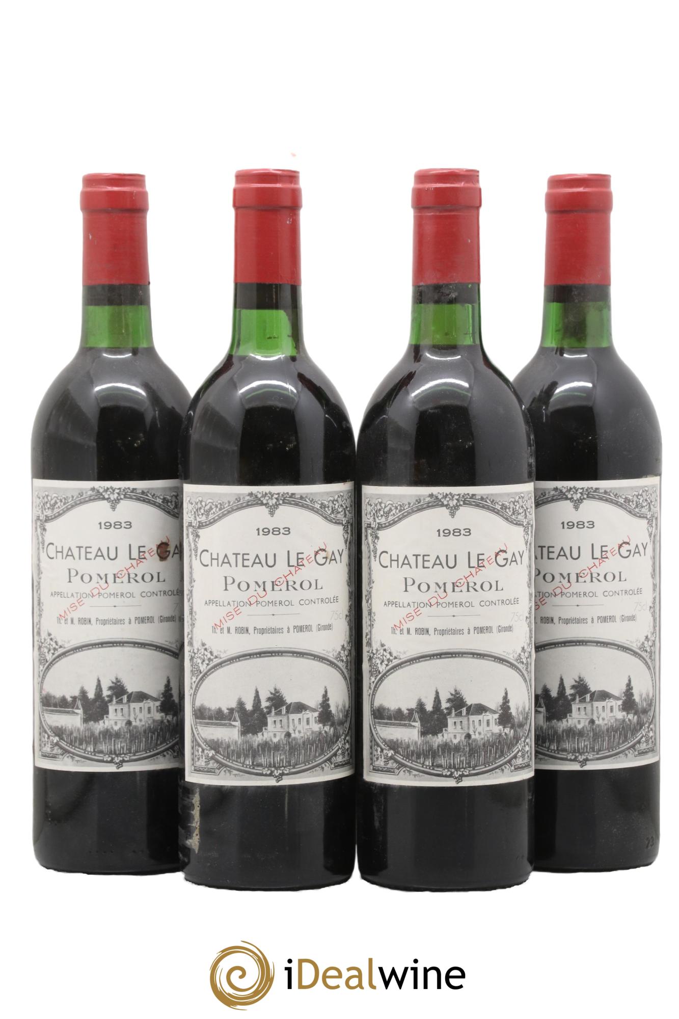 Château Le Gay 1983 - Lot de 4 bouteilles - 0