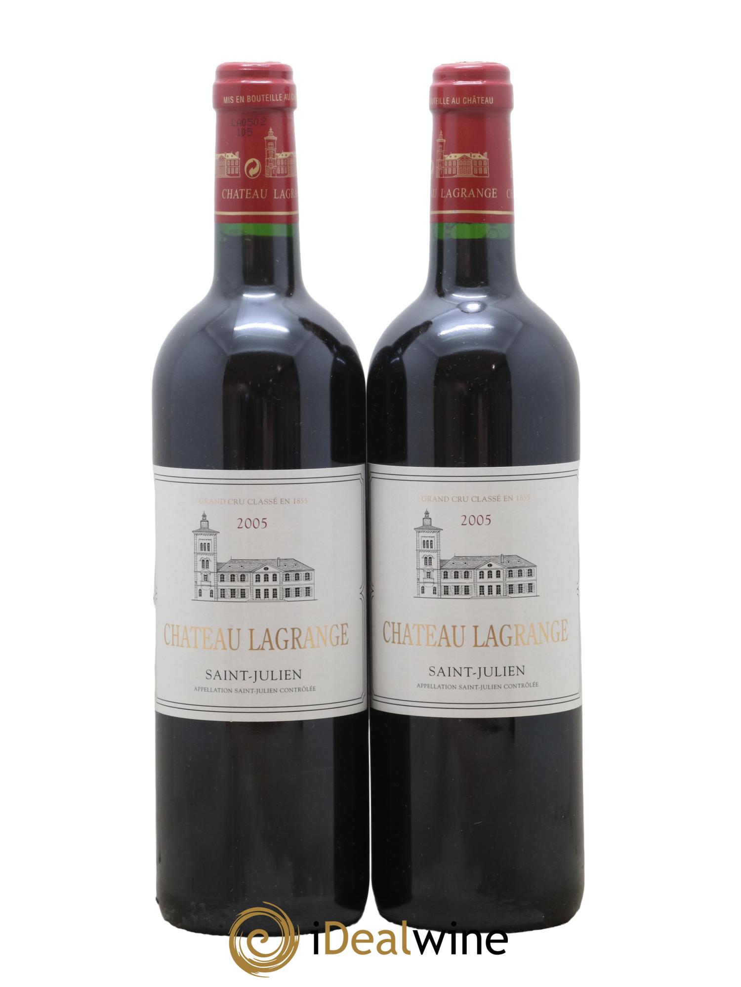 Château Lagrange 3ème Grand Cru Classé 2005 - Lot de 2 bouteilles - 0