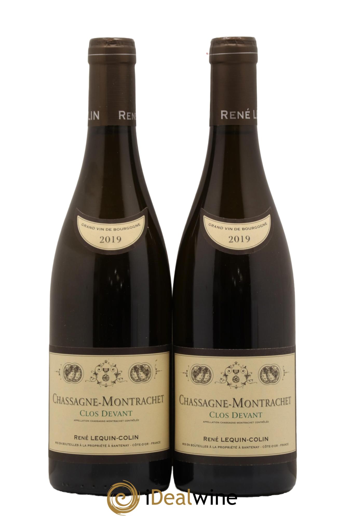 Chassagne-Montrachet Clos Devant Domaine Rene Lequin Colin 2019 - Lot de 2 bouteilles - 0