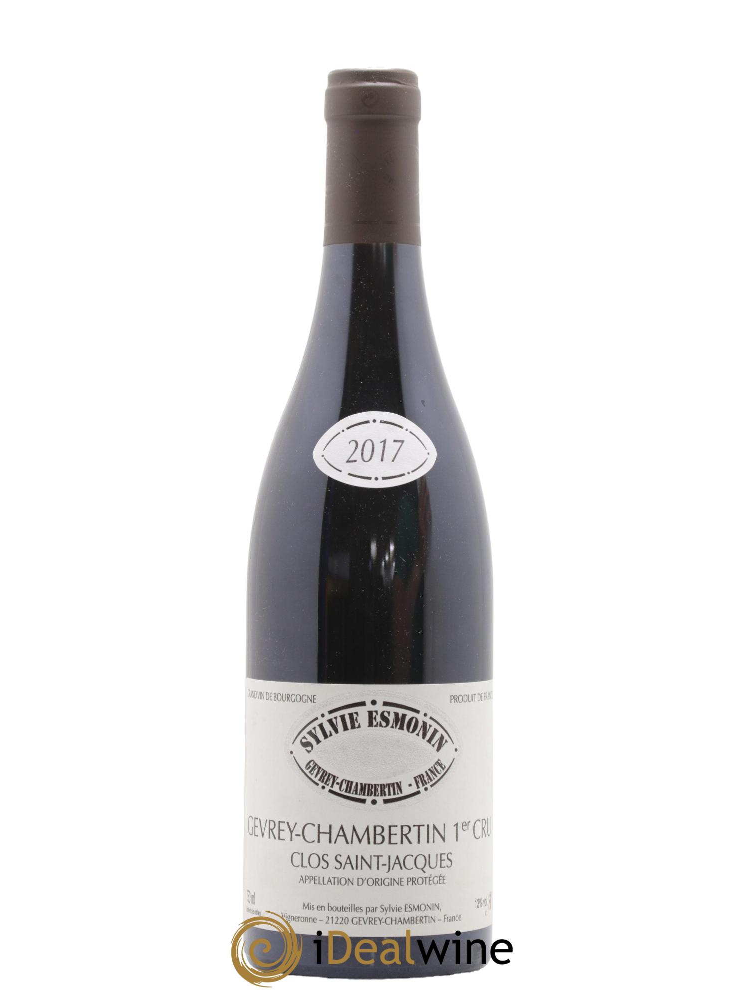 Gevrey-Chambertin 1er Cru Clos Saint Jacques Sylvie Esmonin 2017 - Lot de 1 bouteille - 0
