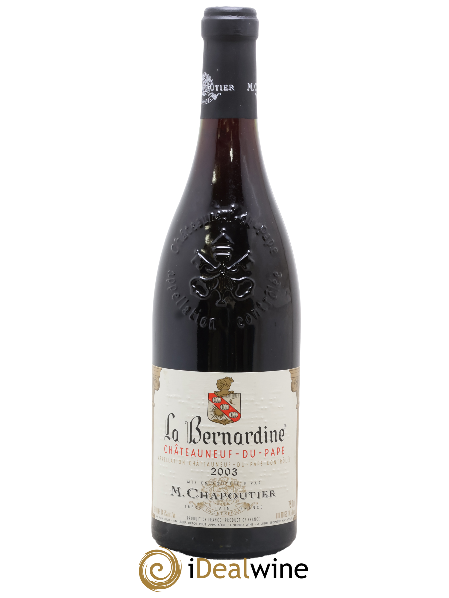 Châteauneuf-du-Pape La Bernardine Chapoutier 2003 - Lot of 1 bottle - 0