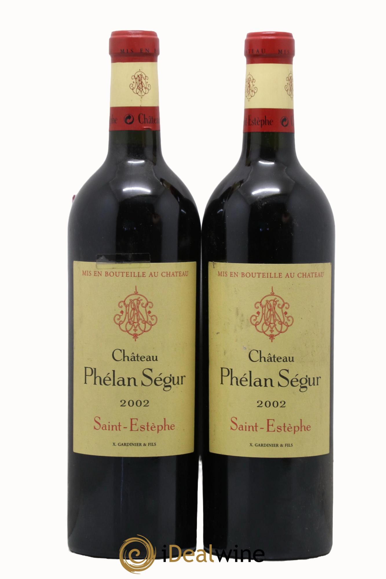 Château Phélan Ségur 2002 - Lot de 2 bouteilles - 0