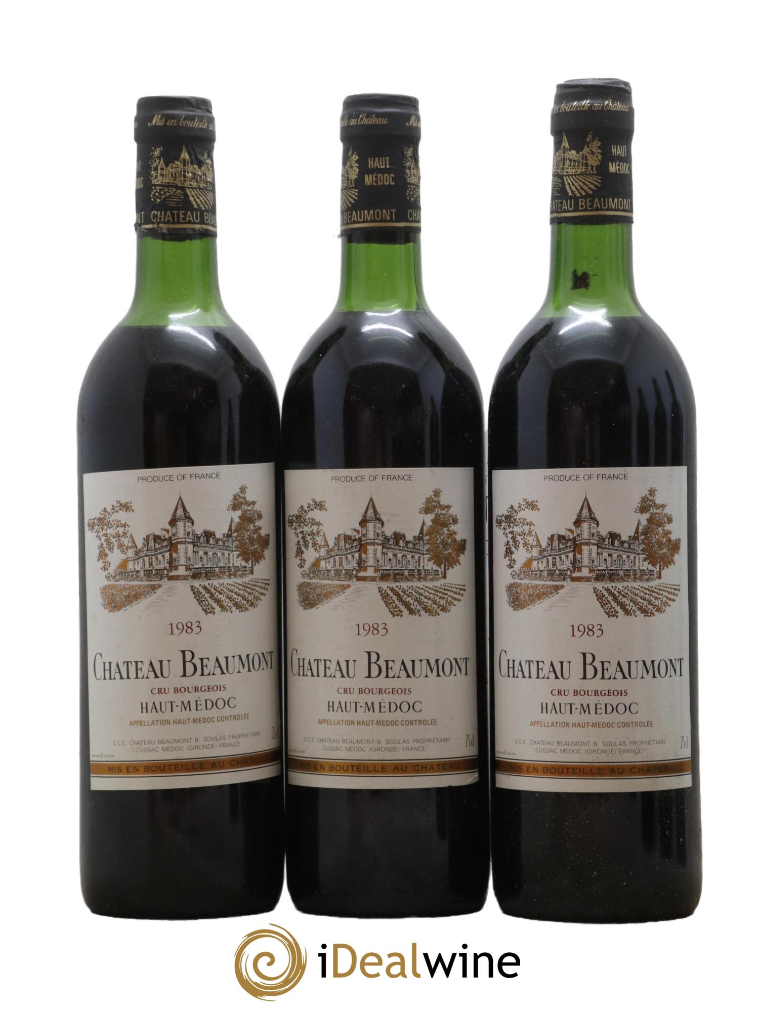 Château Beaumont Cru Bourgeois 1983 - Lot de 12 bouteilles - 2