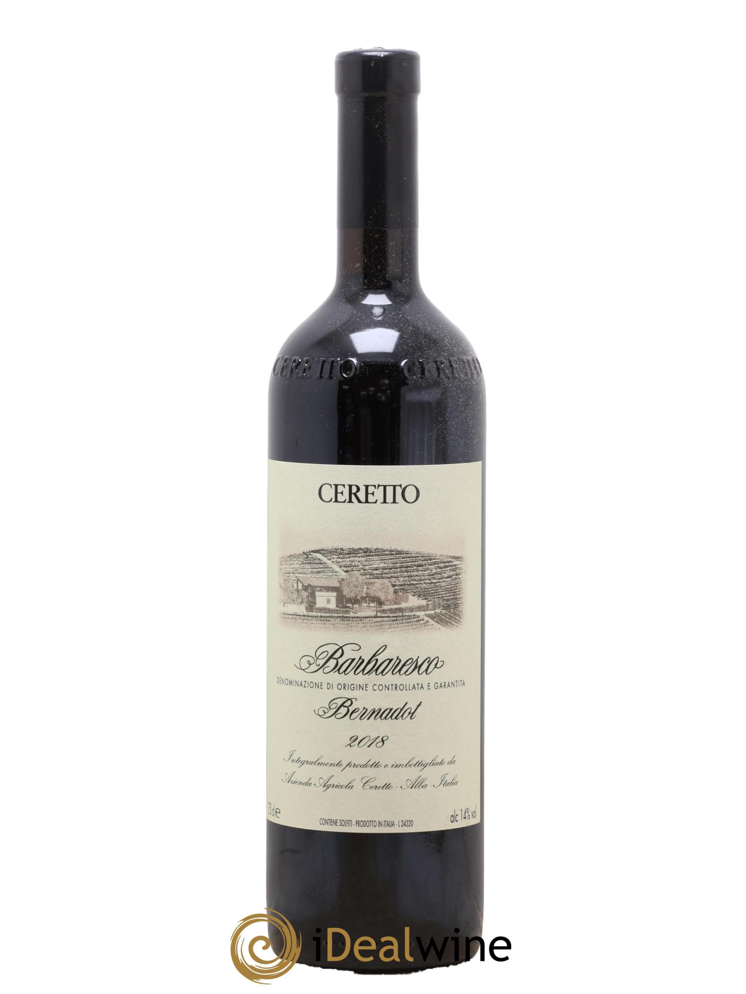Barbaresco DOCG Bernadot Ceretto 2018 - Lot de 1 bouteille - 0