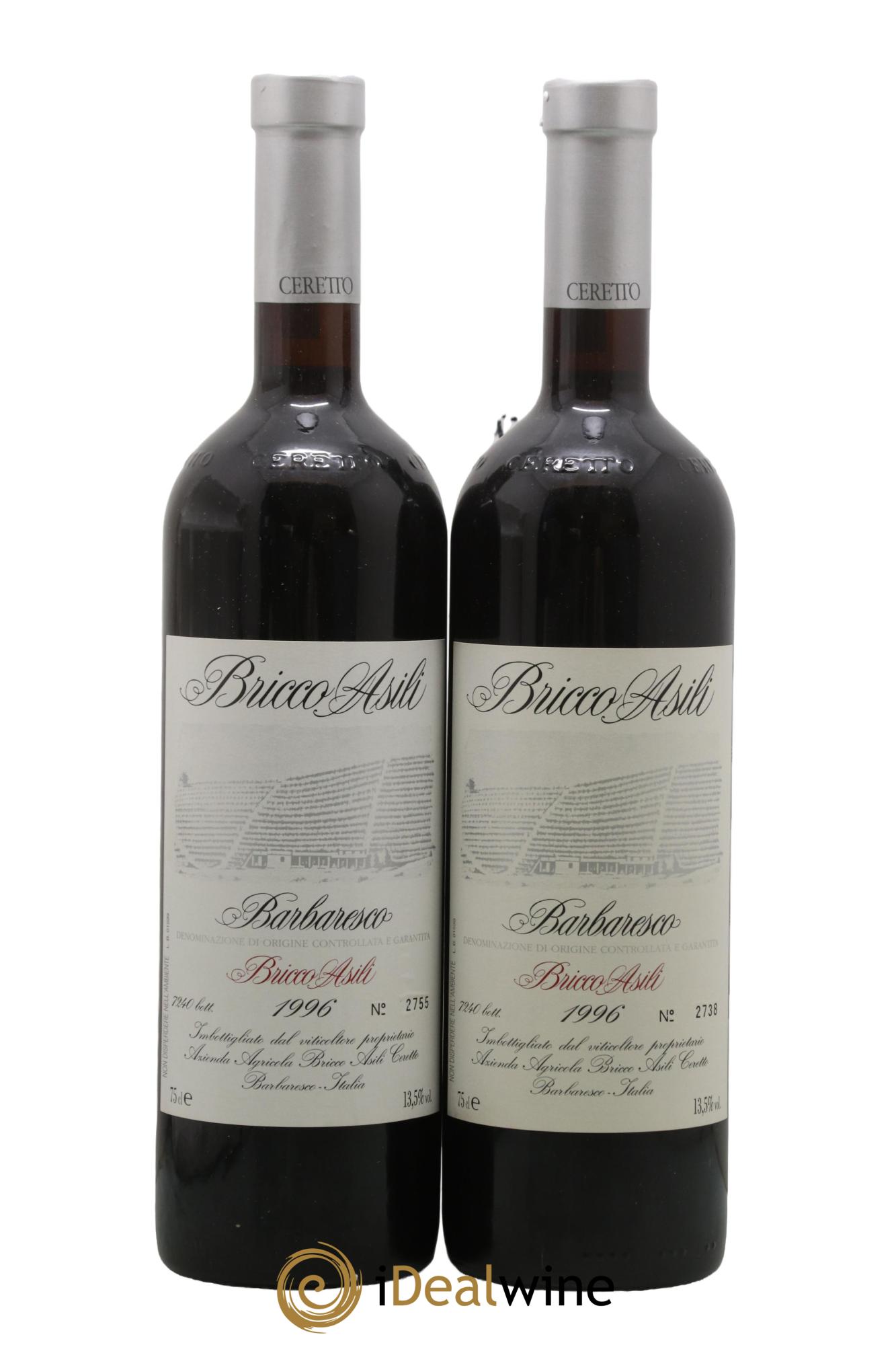 Barbaresco DOCG Bricco Asili Ceretto 1996 - Lot de 2 bouteilles - 0