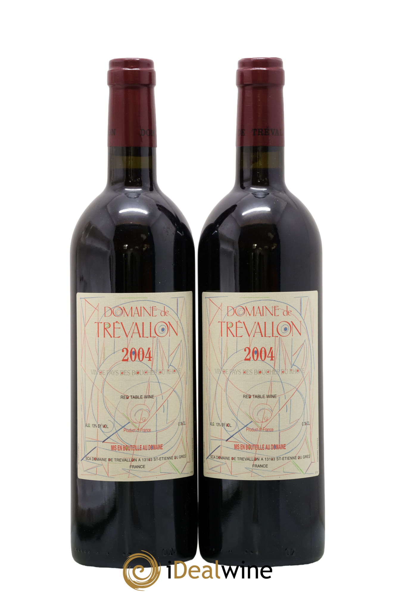 VDP Bouches du Rhône Trévallon (Domaine de) Eloi Dürrbach 2004 - Lot de 2 bouteilles - 0
