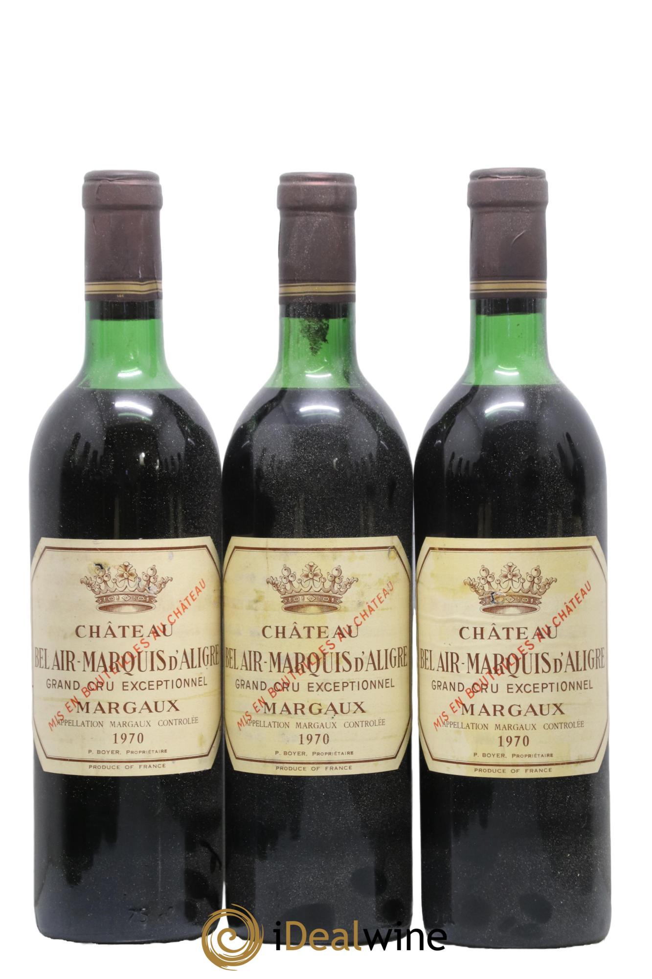 Château Bel Air Marquis d'Aligre 1970 - Lotto di 6 bottiglie - 1