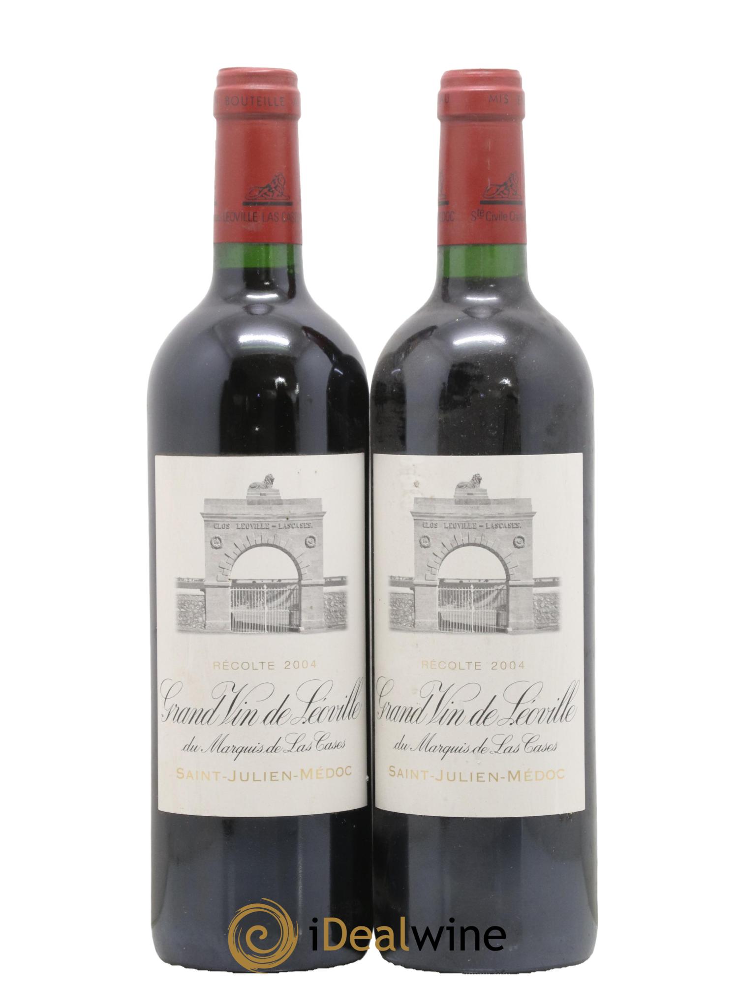 Château Léoville Las Cases 2ème Grand Cru Classé 2004 - Lot de 2 bouteilles - 0