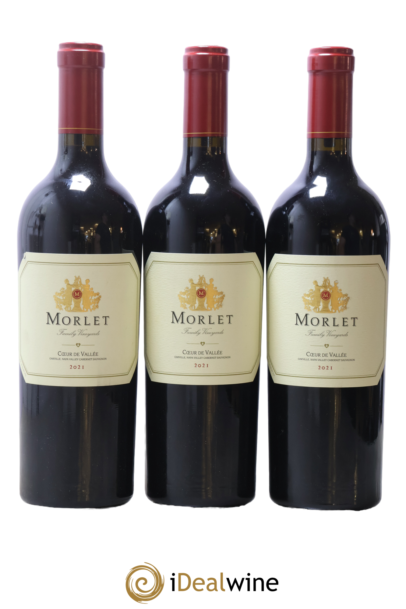 USA Napa Valley Cœur de Vallée Morlet Family Vineyards 2021 - Lot of 3 bottles - 0