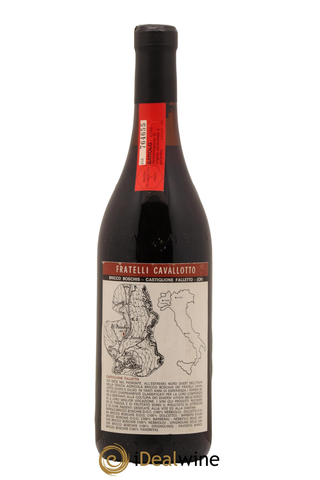 Barolo DOCG Bricco Boschis Cavallotto 1979 - Lot de 1 bouteille - 1