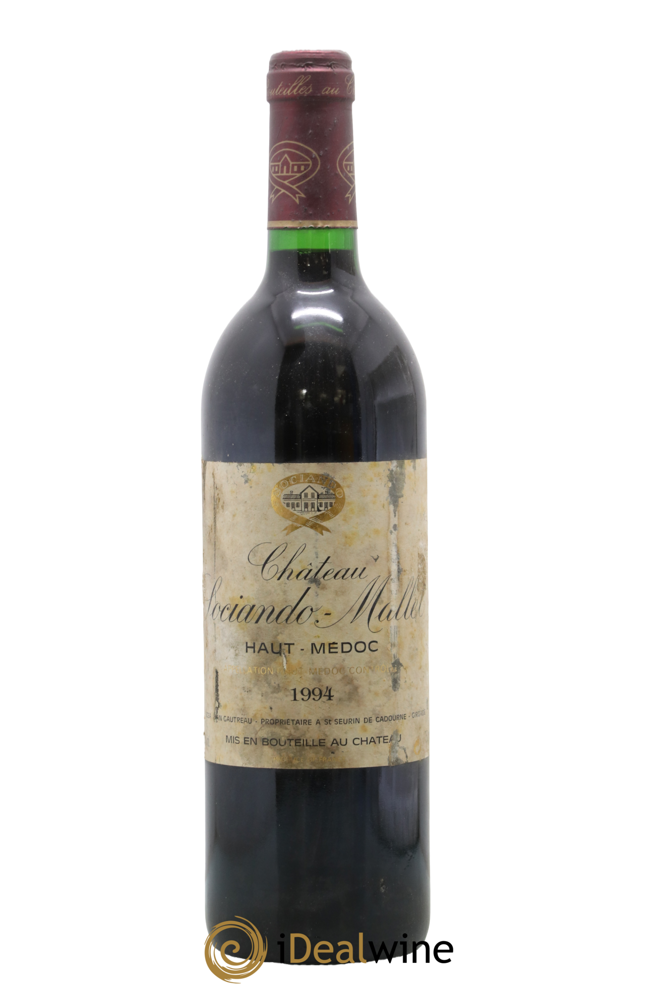 Château Sociando Mallet 1994 - Lot de 1 bouteille - 0