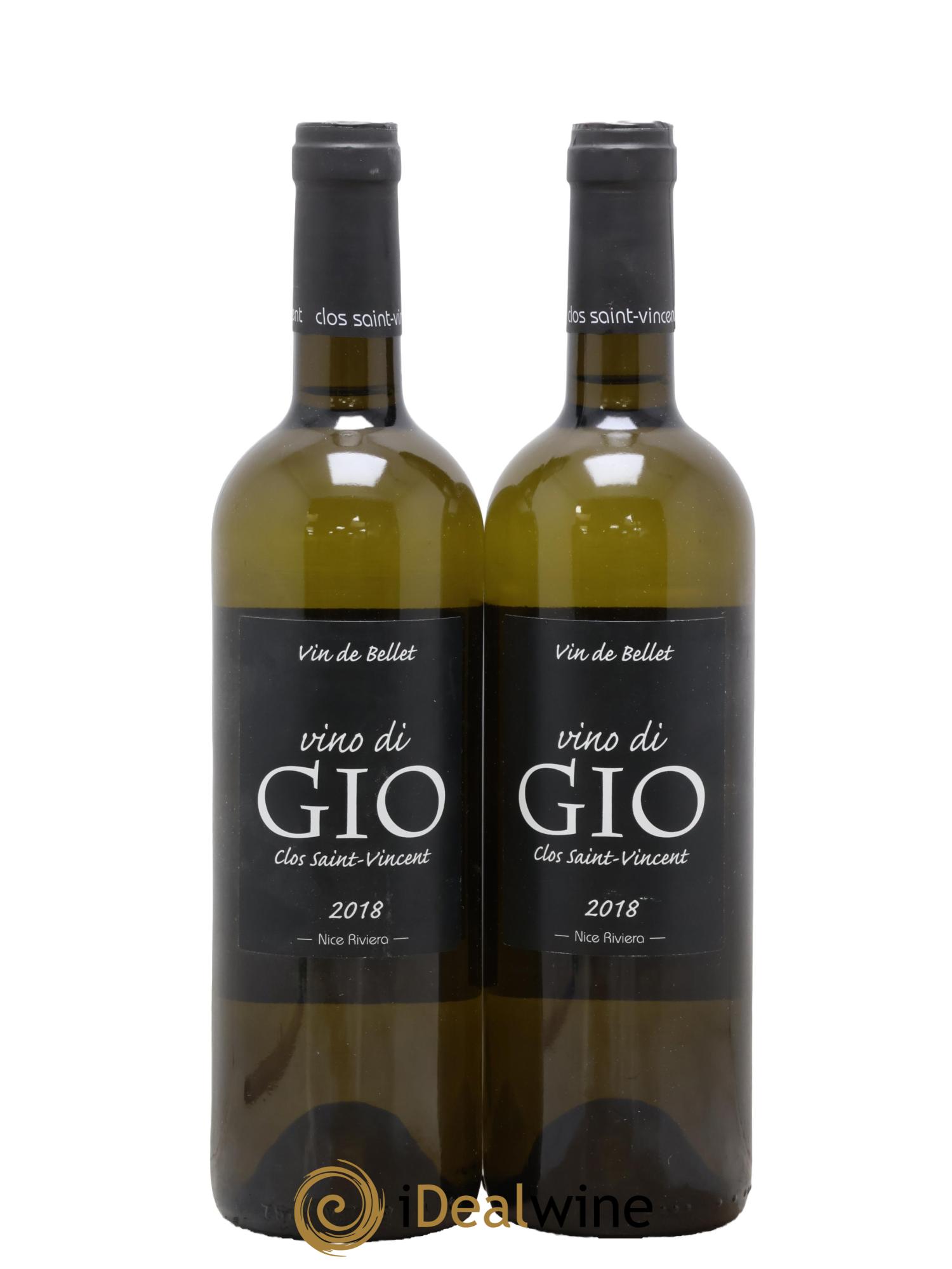 Bellet Clos Saint-Vincent Vino di Gio Famille Sicardi-Sergi 2018 - Lot de 2 bouteilles - 0