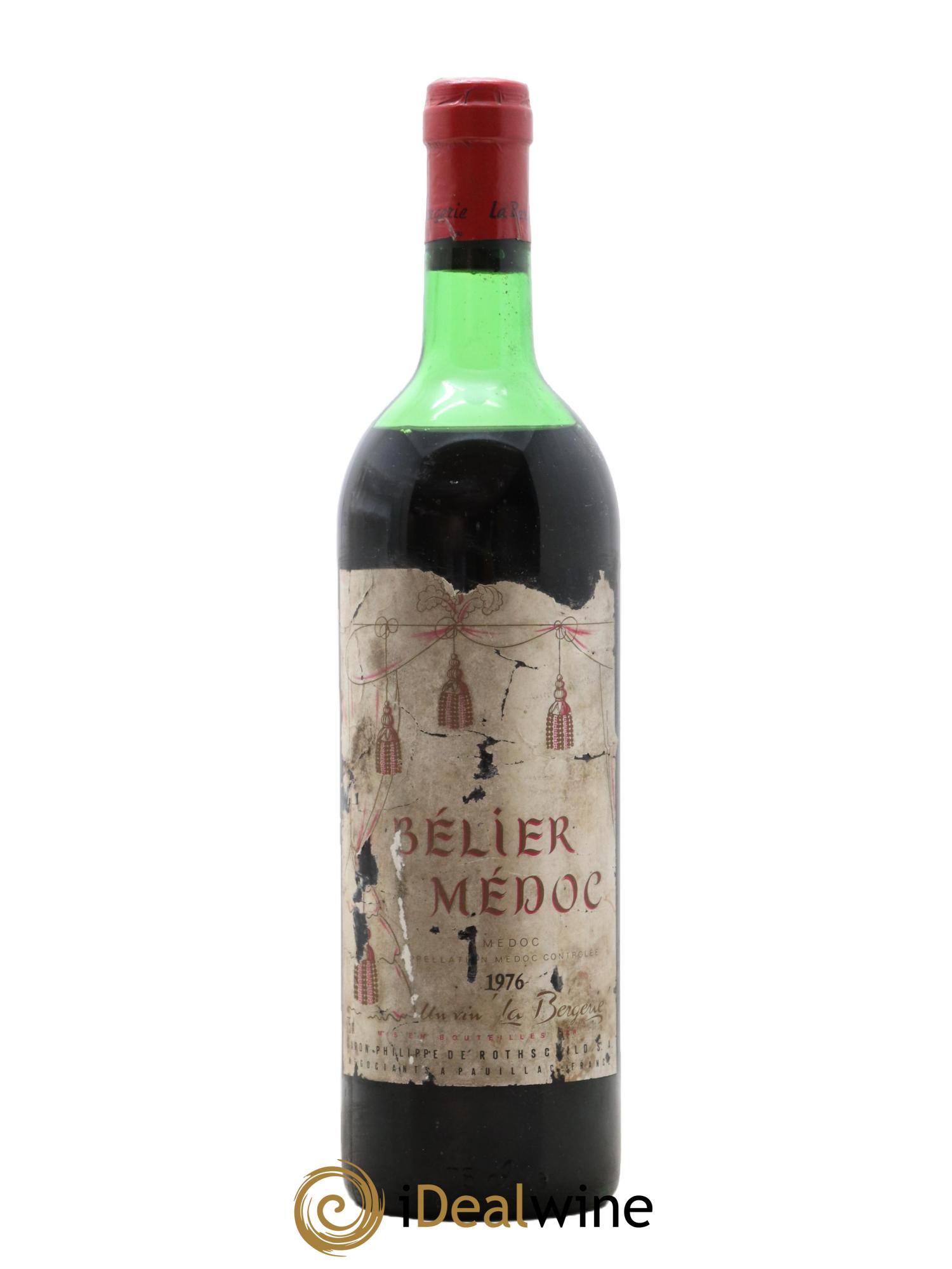 Médoc Bélier La Bergerie Philippe de Rothschild 1976 - Lot de 1 bouteille - 0