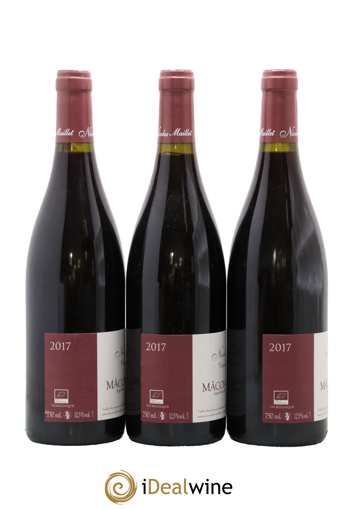 Mâcon-Verzé Nicolas Maillet 2017 - Posten von 3 Flaschen - 1