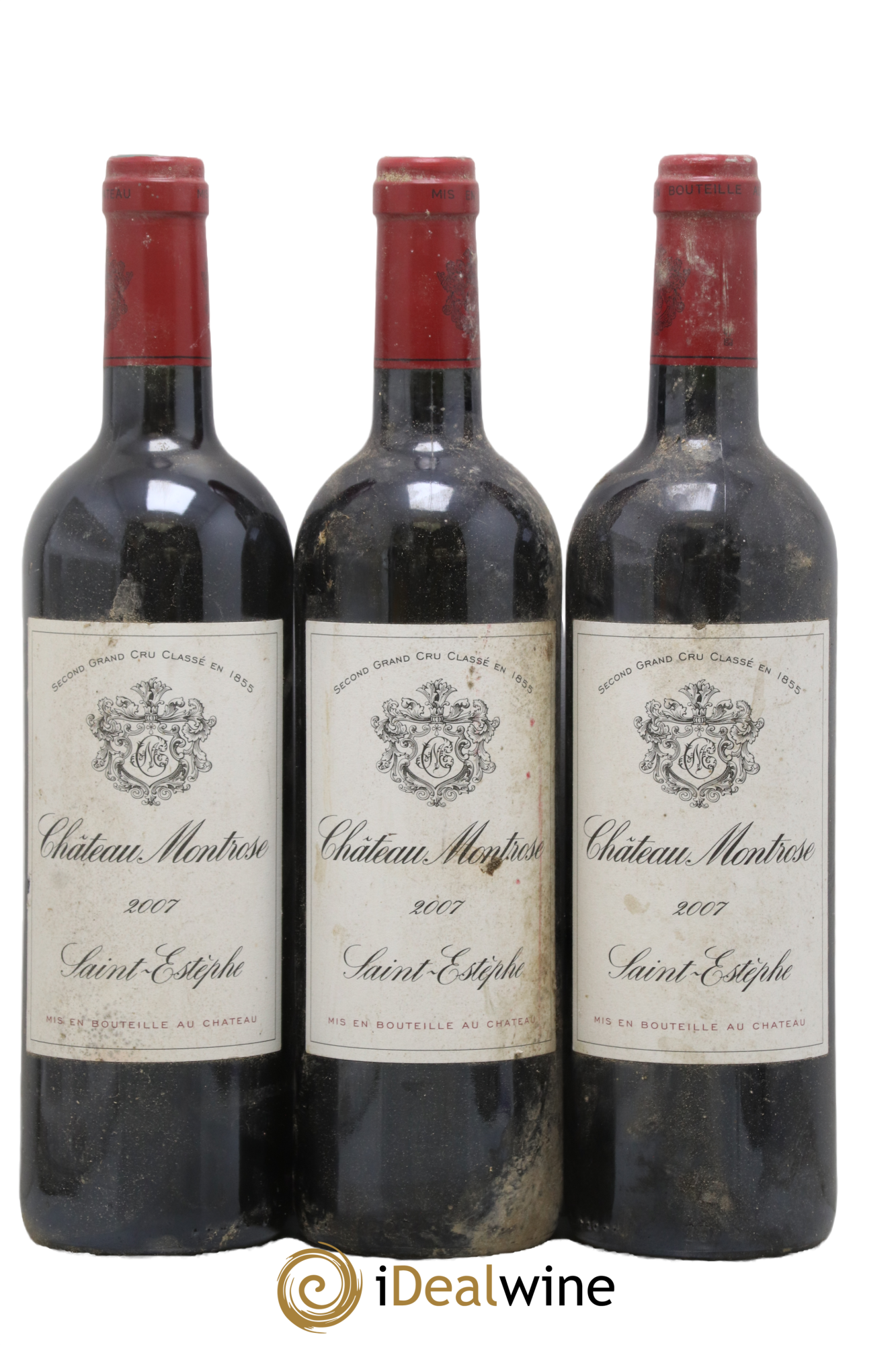 Château Montrose 2ème Grand Cru Classé 2007 - Lot of 3 bottles - 0